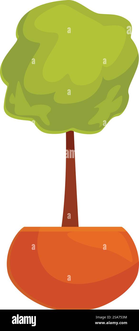 Petit arbre vert pousse dans un pot pour la décoration de la maison. Petit arbre vert poussant dans un pot pour la décoration de la maison Illustration de Vecteur Petit arbre vert pousse dans un pot pour la décoration de la maison. Petit arbre vert poussant dans un pot pour la décoration de la maison Illustration de Vecteur