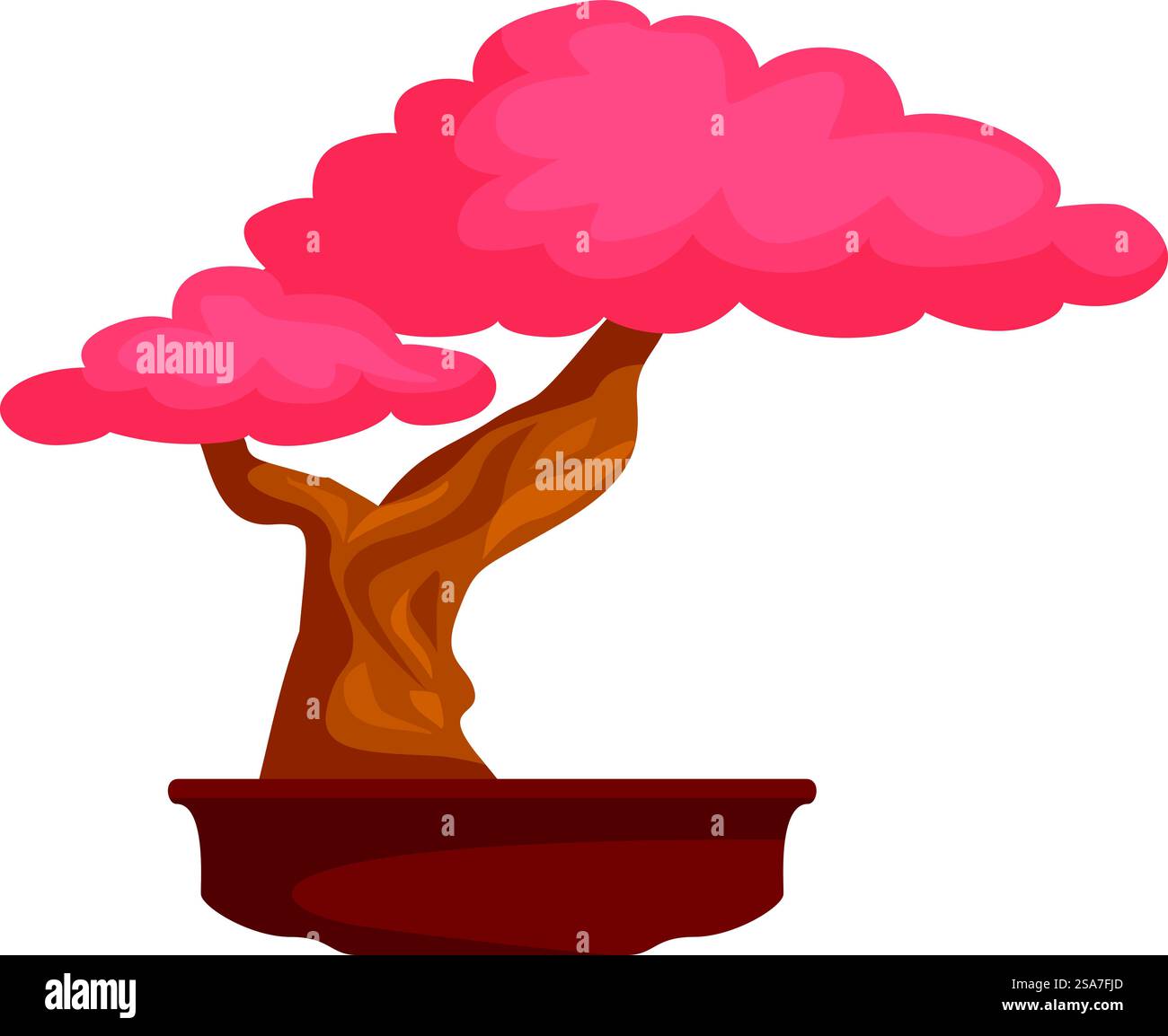 Illustration stylisée d'un arbre de bonsaï rose poussant dans un pot. Arbre de bonsaï rose poussant dans un pot Illustration de Vecteur Illustration stylisée d'un arbre de bonsaï rose poussant dans un pot. Arbre de bonsaï rose poussant dans un pot Illustration de Vecteur