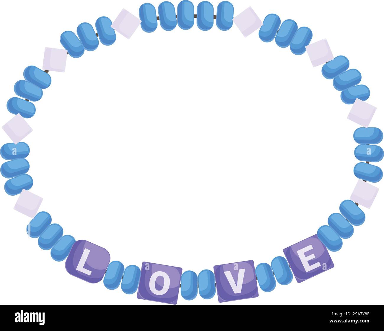 Bracelet de perles bleues formant un cercle avec le mot Love écrit dessus. Bracelet de perles bleues formant cercle avec mot d'amour Illustration de Vecteur Bracelet de perles bleues formant un cercle avec le mot Love écrit dessus. Bracelet de perles bleues formant cercle avec mot d'amour Illustration de Vecteur