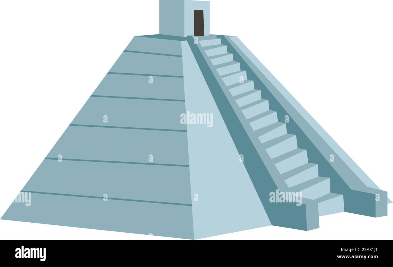 Citadelle inca Machu Pikchu visites et voyages, site touristique pour les voyageurs. Architecture ancienne isolée au Pérou. Culture et traditions mexicaines, construction de civilisation. Vecteur dans le style plat. Ancienne achitecture du vecteur de ville de Machu Pikchu Illustration de Vecteur