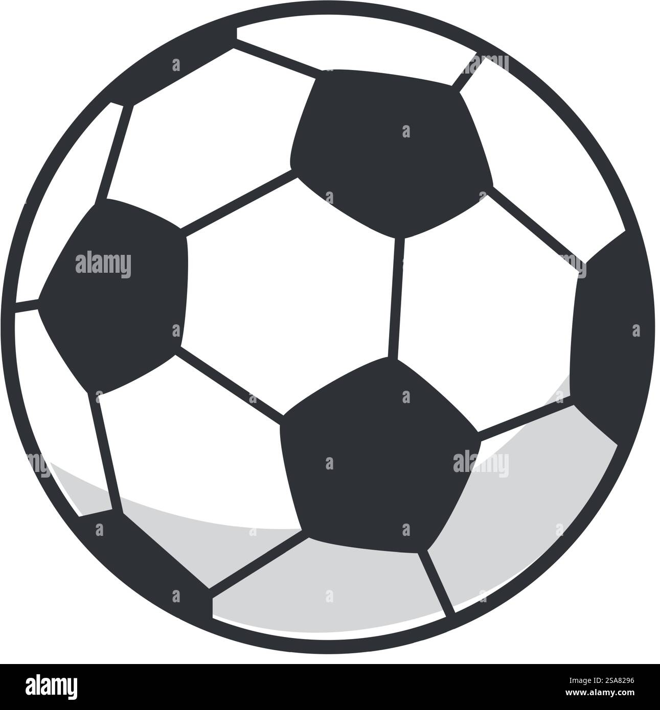 Équipement de sport en cuir pour le jeu de football professionnel en équipe. Ballon de football pour l'entraînement des joueurs, passe-temps sportif pour un mode de vie sain, développement physique des adultes et des enfants. Vecteur dans le style plat. Équipement sportif de ballon de football, vecteur de jeu de football Illustration de Vecteur