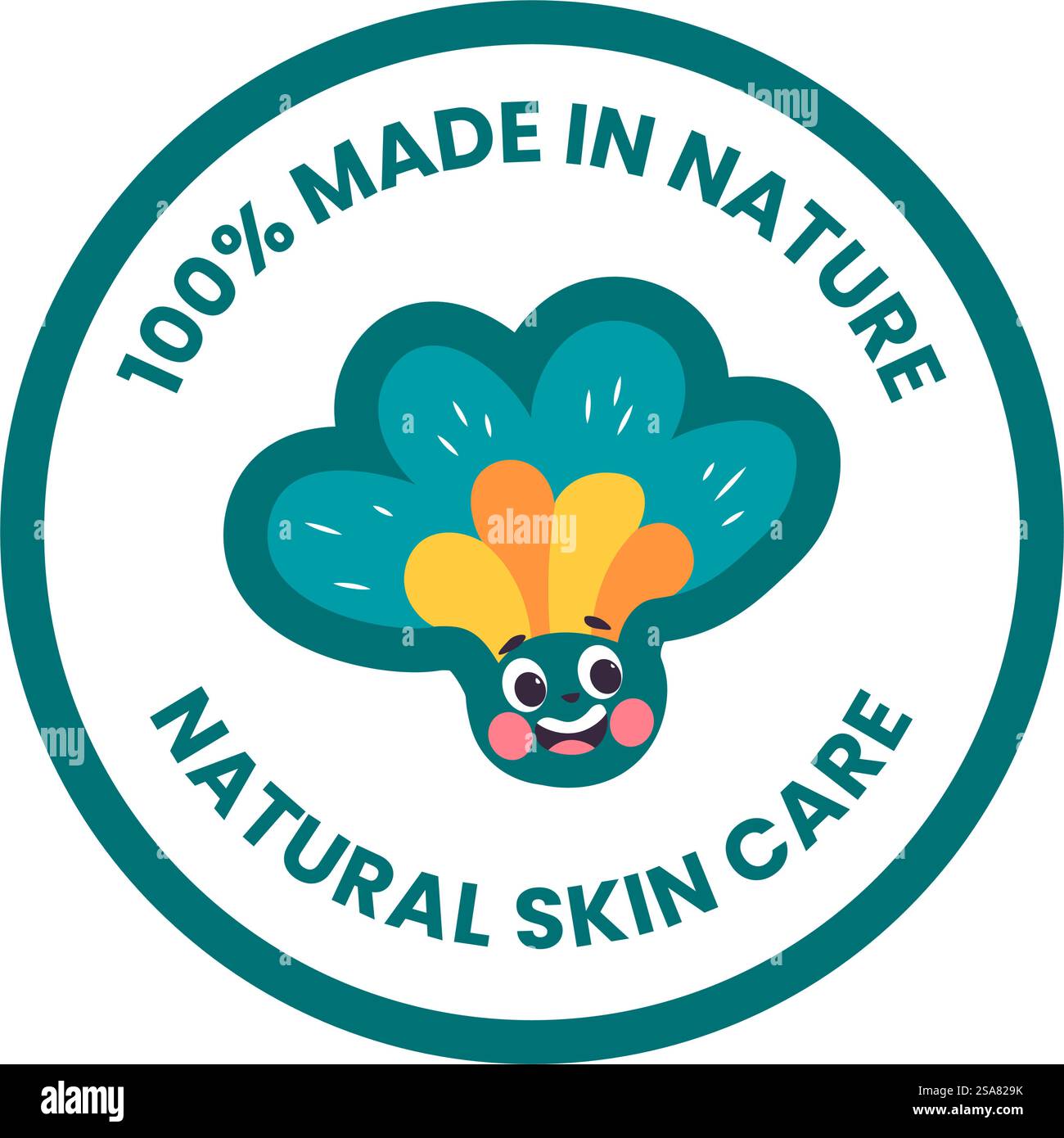 Produits de soins de la peau et cosmétiques biologiques et naturels. Logotype isolé avec fleur en fleurs, ressources pour le traitement et la beauté. Logotype ou étiquette, emblème ou logo de l'emballage. Vecteur dans le style plat. Soin naturel de la peau fabriqué dans la nature, logo cosmétique Illustration de Vecteur