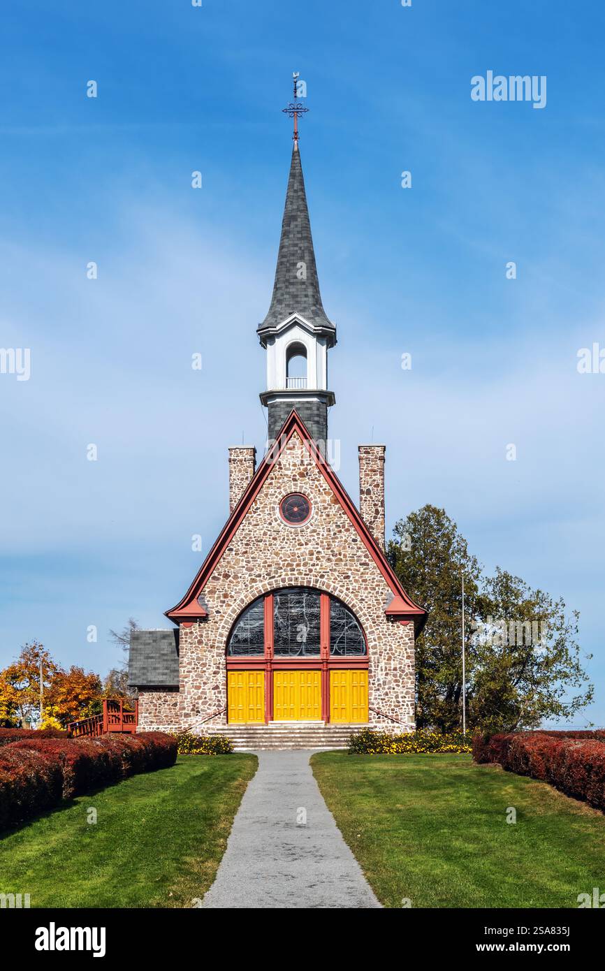 Le lieu historique national du Canada de Grand-pré est situé dans l'ancien village acadien de Grand-pré Nouvelle-Écosse. Le site se compose d'un parc commémoratif cre Banque D'Images