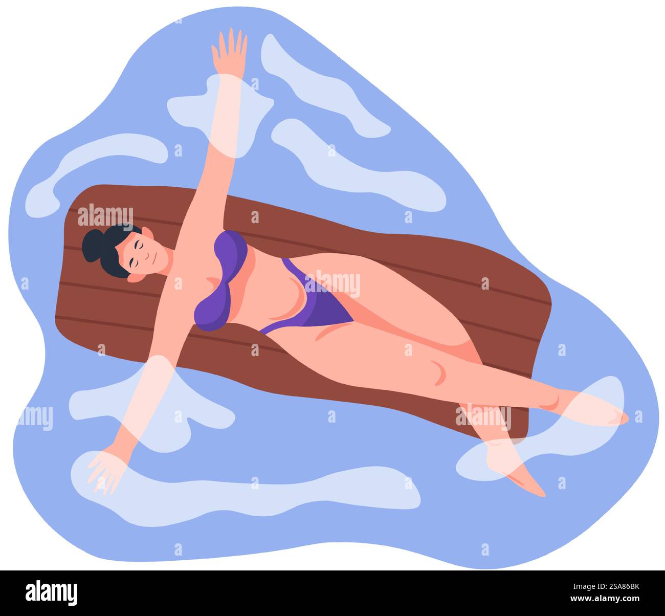 Plusieurs activités de plage représentées dans la scène vectorielle.. Scène de plage vectorielle avec de multiples activités Illustration de Vecteur