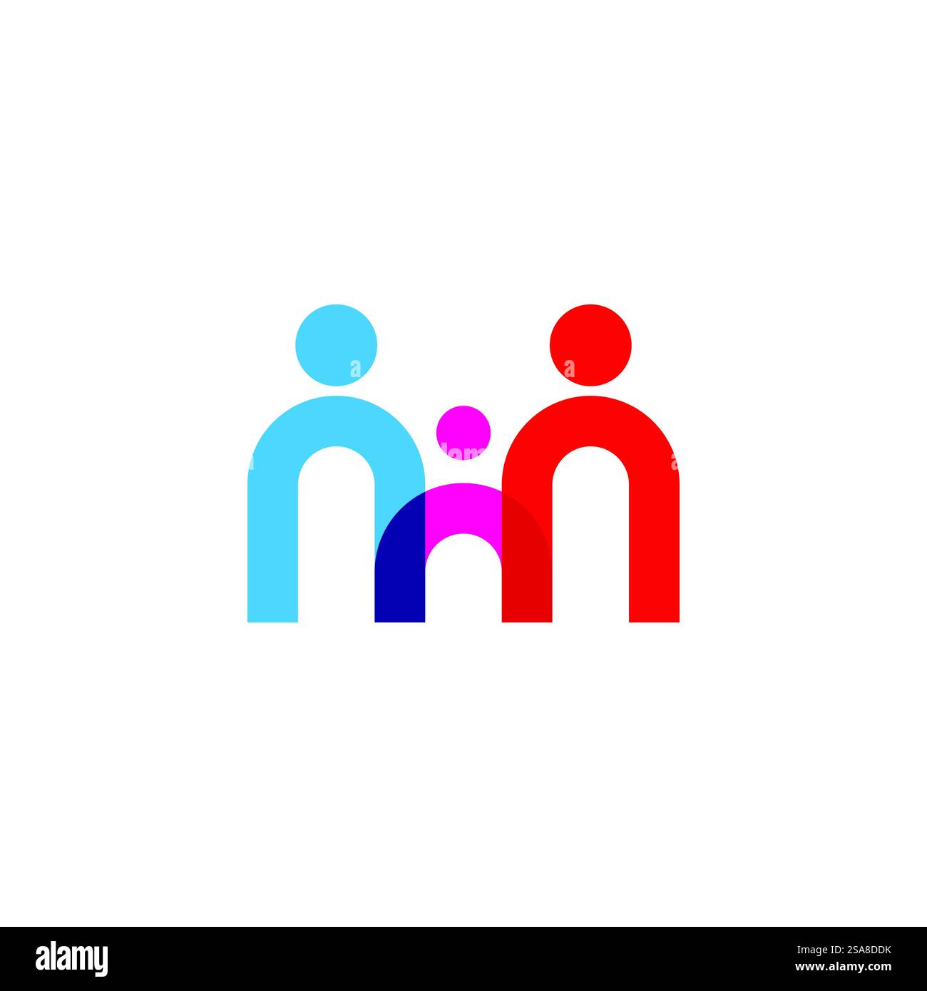 Conception de personnes de logo communautaire, de réseau et social Illustration de Vecteur