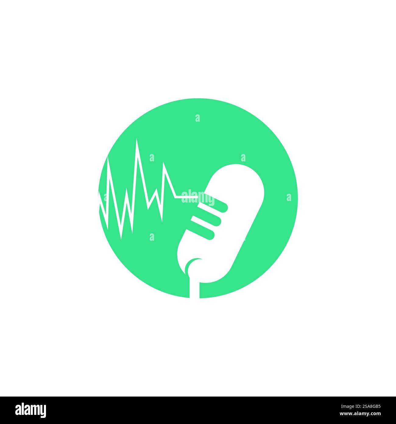 symbole vectoriel de logo de podcast Illustration de Vecteur