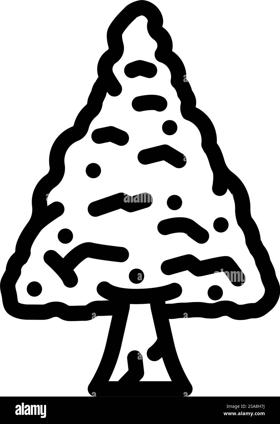 vecteur d'icône de ligne ginkgo biloba jungle amazon. ginkgo biloba jungle amazone signe. illustration noire du symbole de contour isolé. illustration vectorielle d'icône de ligne ginkgo biloba jungle amazon Illustration de Vecteur