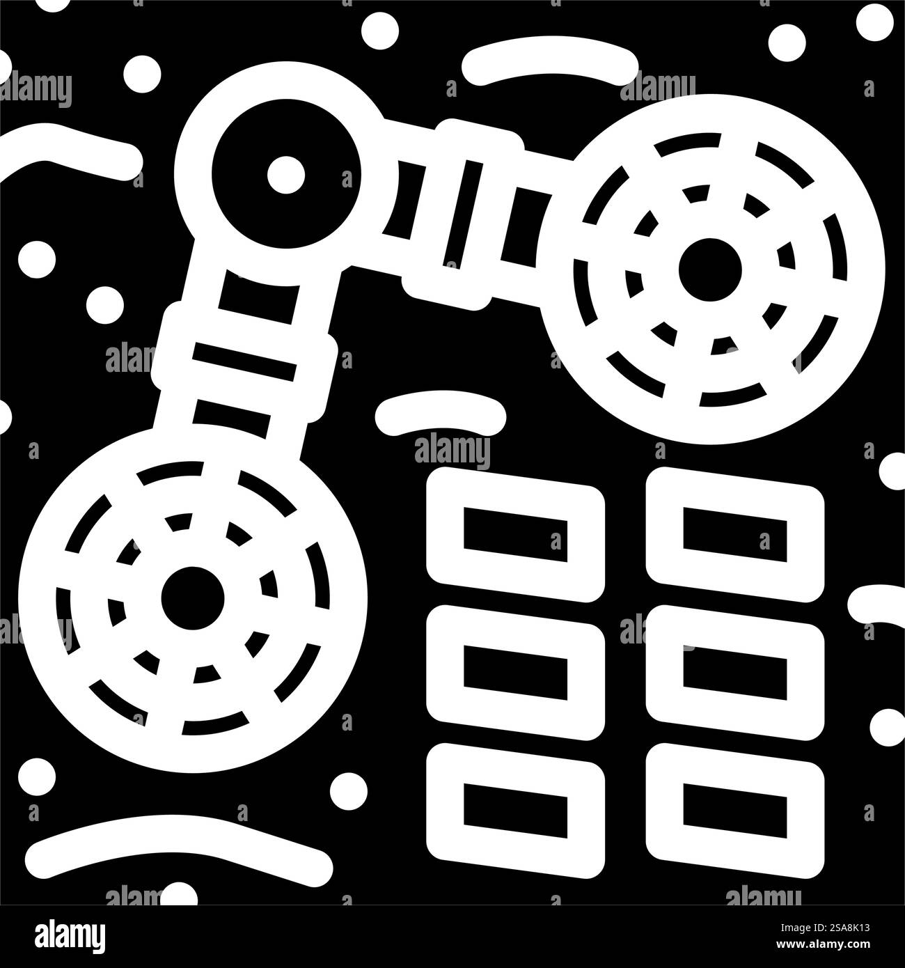 vecteur d'icône de glyphe d'exploration de l'espace des colonies. signe d'exploration spatiale de colonie. illustration de symbole isolé. illustration vectorielle d'icône de glyphe d'exploration de l'espace de colonie Illustration de Vecteur