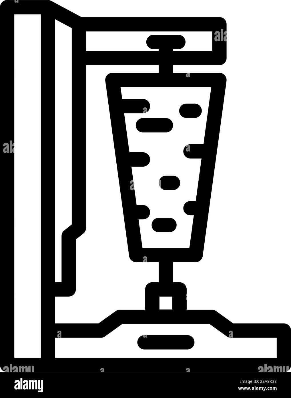 vecteur d'icône de ligne de cuisine turque doner kebab. signe de cuisine turque doner kebab. illustration noire du symbole de contour isolé. illustration vectorielle d'icône de ligne de cuisine turque doner kebab Illustration de Vecteur