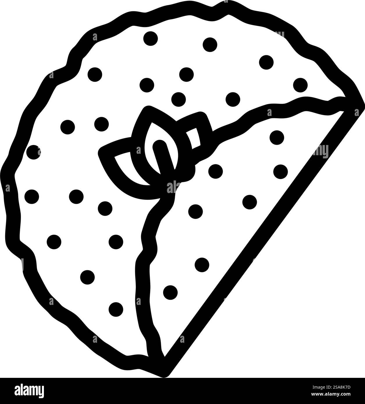 vecteur d'icône de ligne de cuisine turque lahmacun tur. lahmacun tur signe cuisine turque. illustration noire du symbole de contour isolé. illustration vectorielle d'icône de ligne de cuisine turque lahmacun tur Illustration de Vecteur