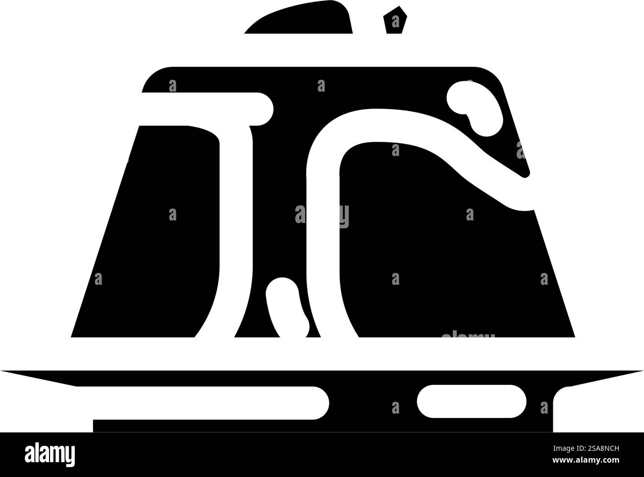 vecteur d'icône de glyphe de cuisine italienne panna cotta. panneau de cuisine italienne panna cotta. illustration de symbole isolé. illustration vectorielle d'icône de glyphe de cuisine italienne panna cotta Illustration de Vecteur