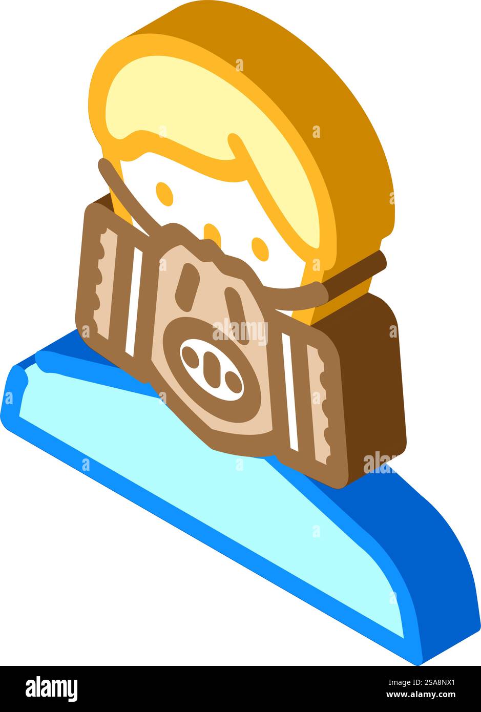 vecteur d'icône isométrique de visage de masque de pesticides. panneau facial pour masque de pesticides. illustration de symbole isolé. illustration vectorielle d'icône isométrique de visage de masque de pesticides Illustration de Vecteur