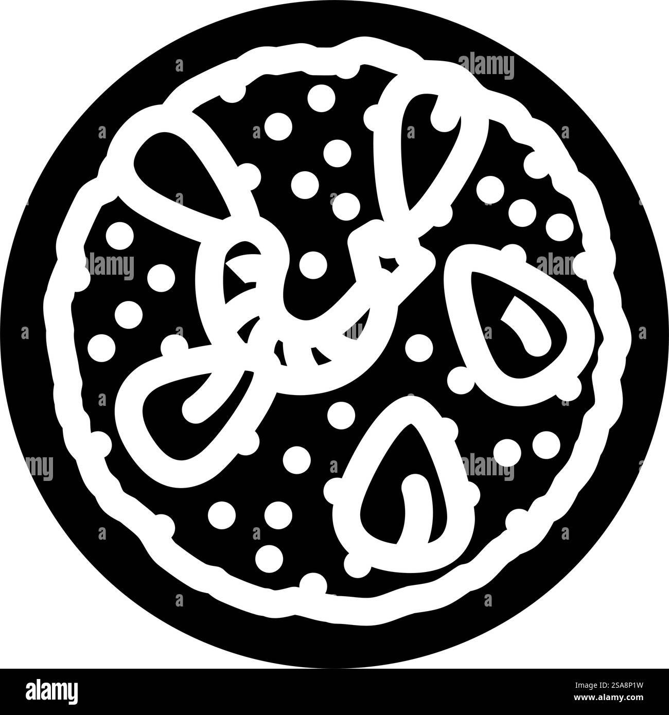 vecteur d'icône de glyphe de cuisine espagnole de plat de paella. plat de paella signe de cuisine espagnole. illustration de symbole isolé. plat de paella cuisine espagnole illustration vectorielle d'icône de glyphe Illustration de Vecteur