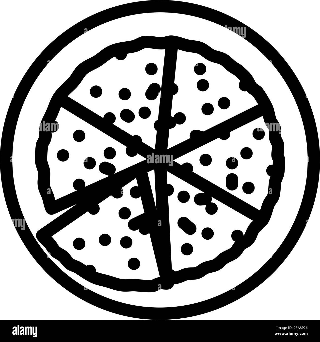 vecteur d'icône de ligne de cuisine espagnole tortilla espanola. tortilla espanola signe de la cuisine espagnole. illustration noire du symbole de contour isolé. tortilla espanola espanola illustration vectorielle d'icône de ligne de cuisine espagnole Illustration de Vecteur