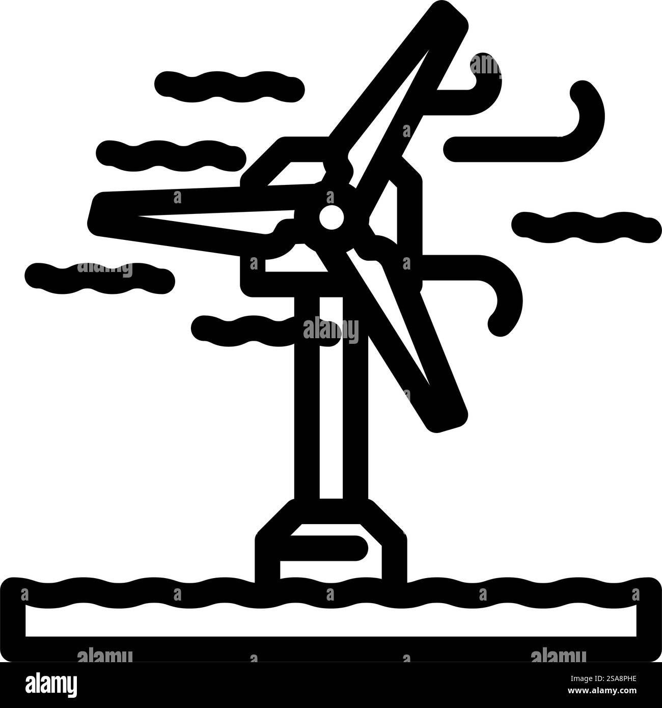 vecteur d'icône de ligne d'éolienne offshore. panneau pour éolienne offshore. illustration noire du symbole de contour isolé. illustration vectorielle d'icône de ligne d'éolienne offshore Illustration de Vecteur vecteur d'icône de ligne d'éolienne offshore. panneau pour éolienne offshore. illustration noire du symbole de contour isolé. illustration vectorielle d'icône de ligne d'éolienne offshore Illustration de Vecteur