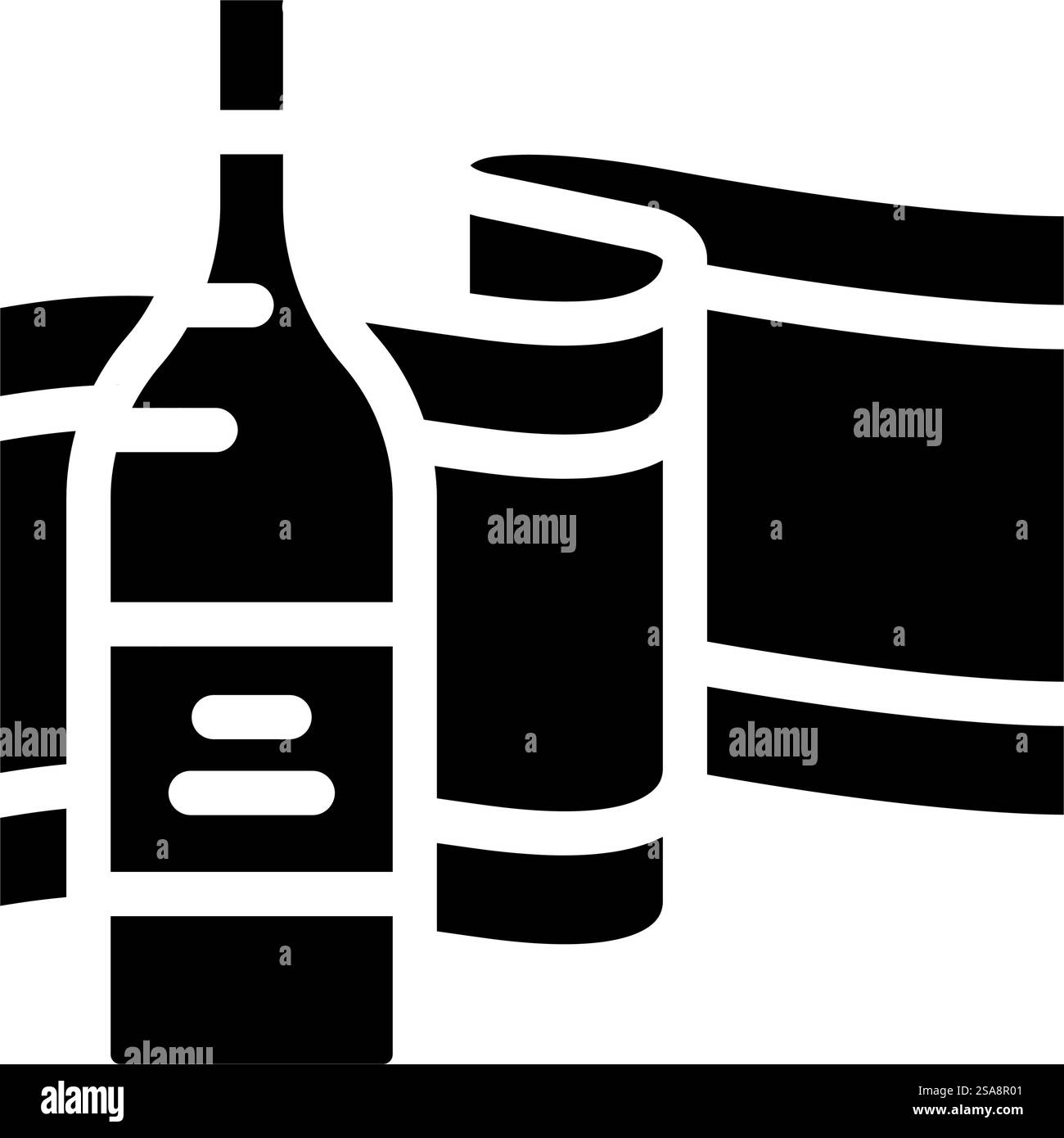 vin espagnol vecteur d'icône de glyphe de cuisine espagnole. vin espagnol signe de cuisine espagnole. illustration de symbole isolé. vin espagnol cuisine espagnole illustration vectorielle d'icône de glyphe de glyphe Illustration de Vecteur