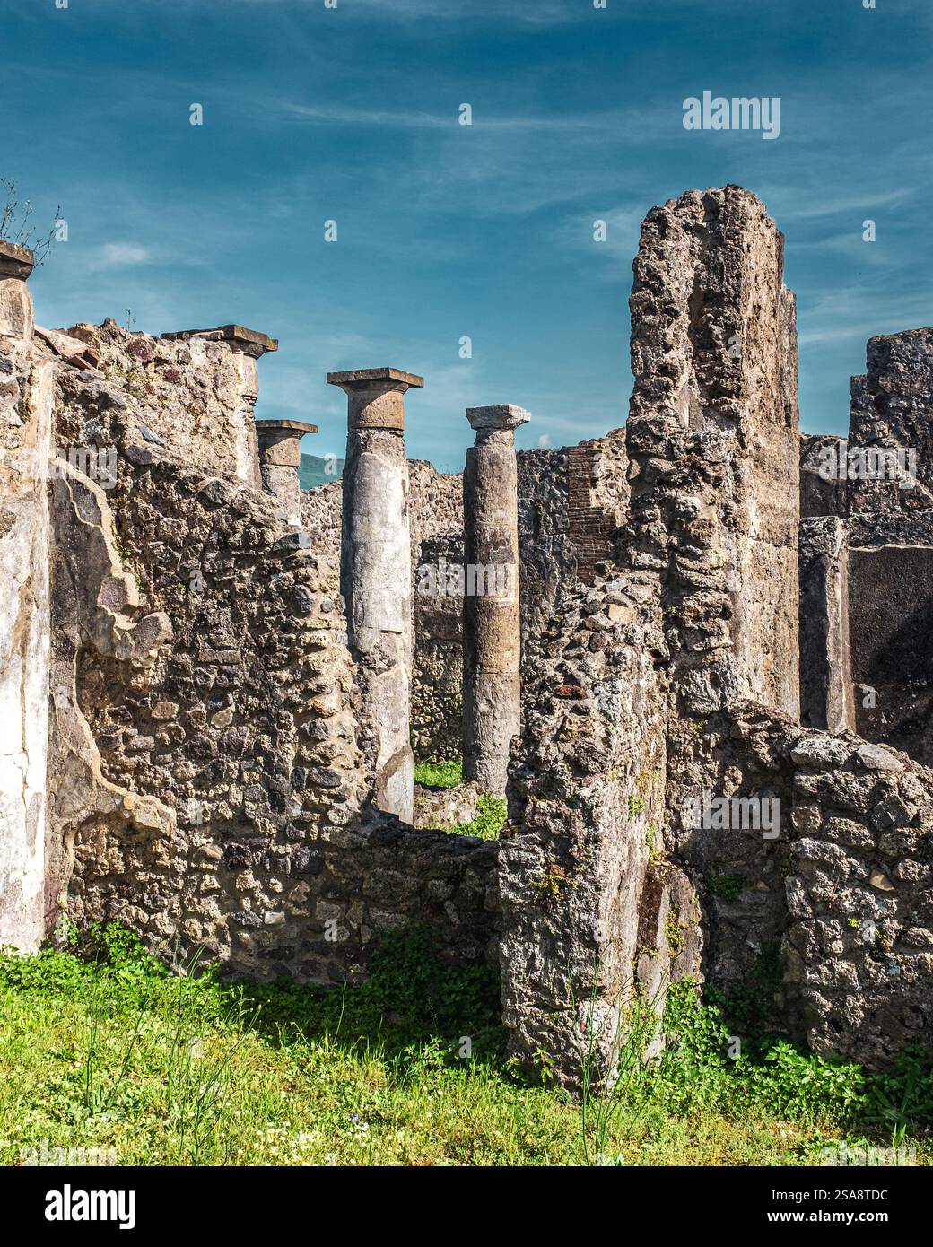Pompéi ville antique et site archéologique près de Naples, Campanie, Italie Banque D'Images