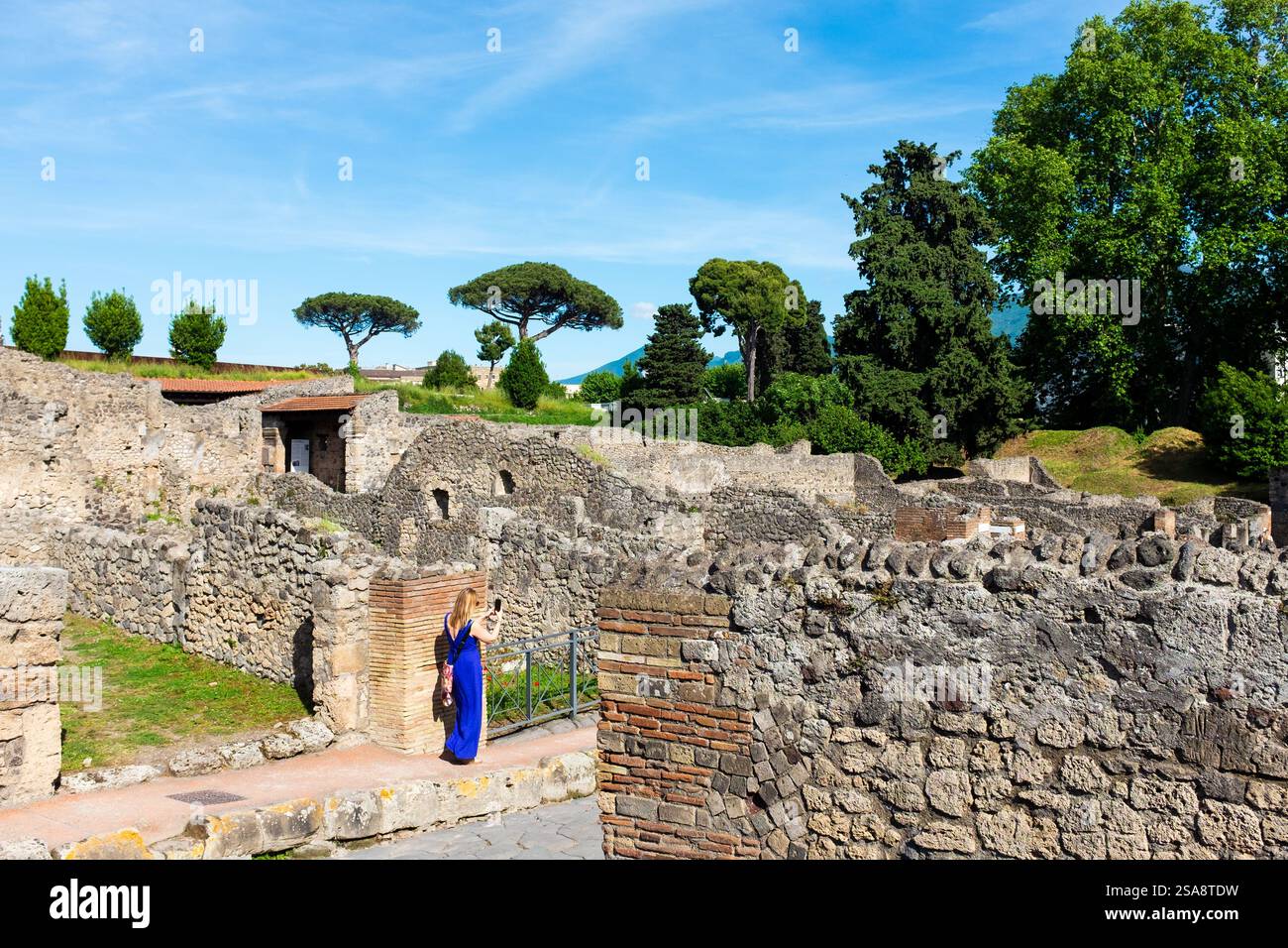 Pompéi ville antique et site archéologique près de Naples, Campanie, Italie Banque D'Images