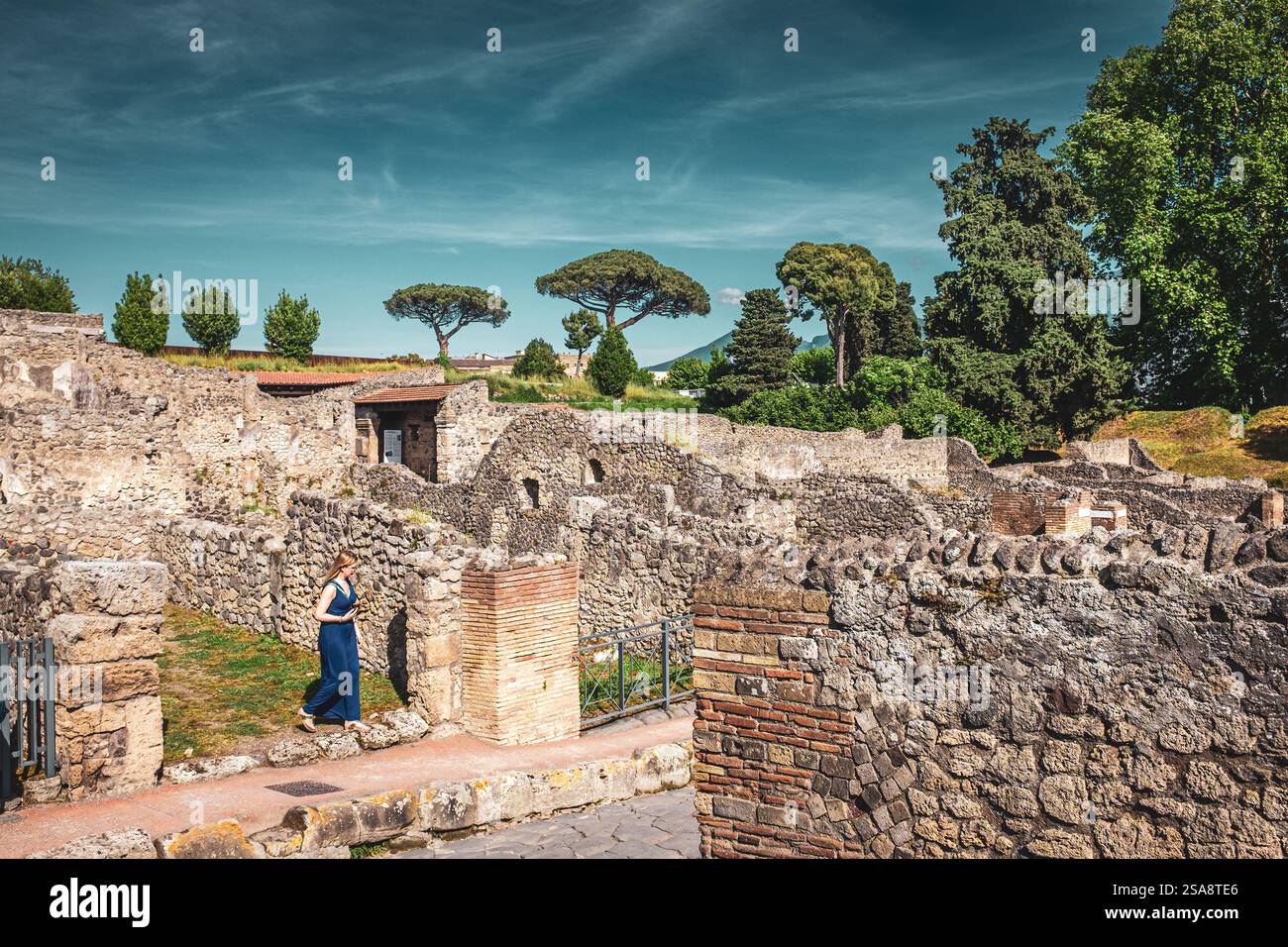 Pompéi ville antique et site archéologique près de Naples, Campanie, Italie Banque D'Images