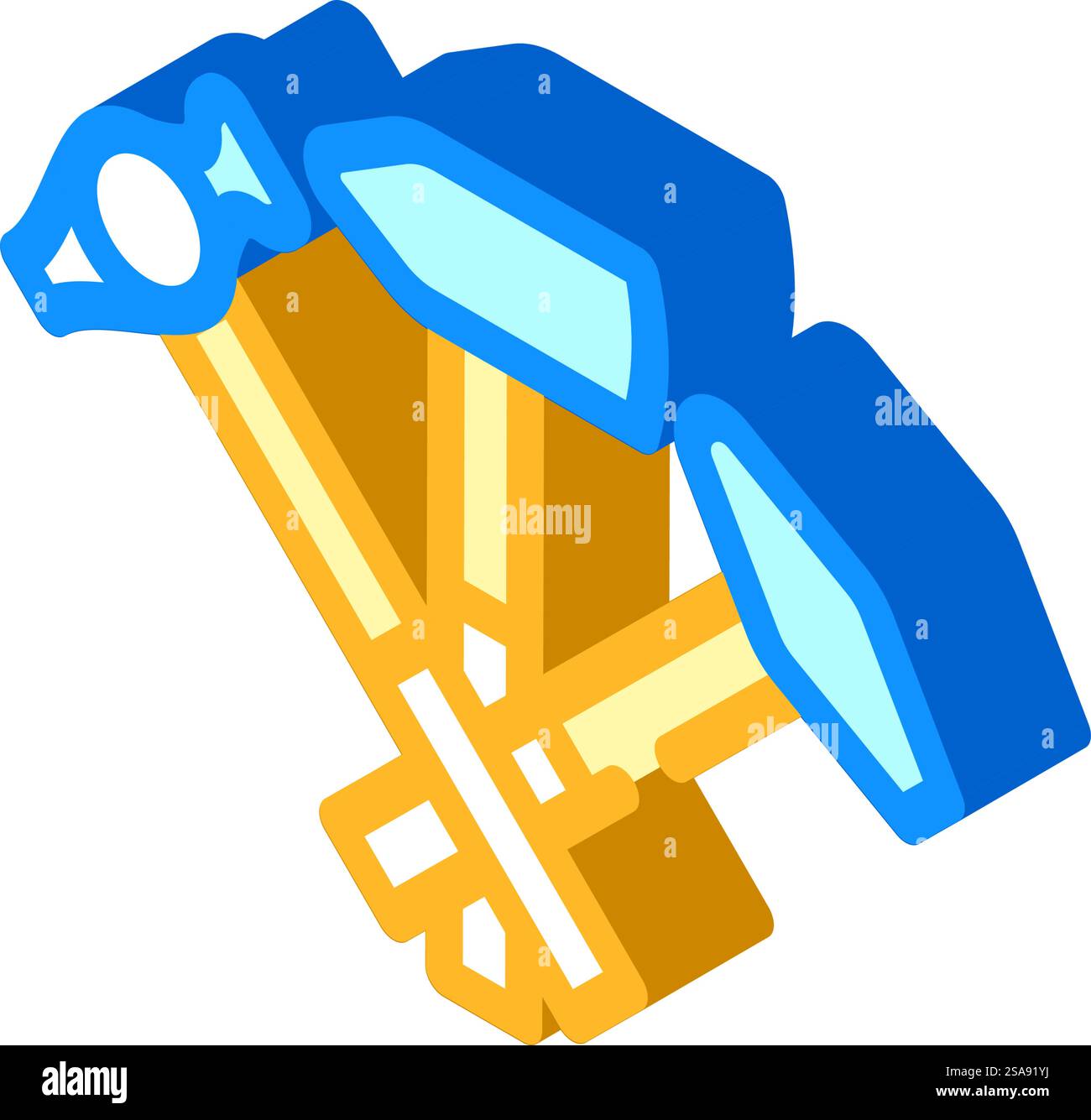 vecteur d'icône isométrique de métal de forgeron de marteau. signe en métal de forgeron marteau. illustration de symbole isolé. illustration vectorielle d'icône isométrique en métal de forgeron de marteau Illustration de Vecteur