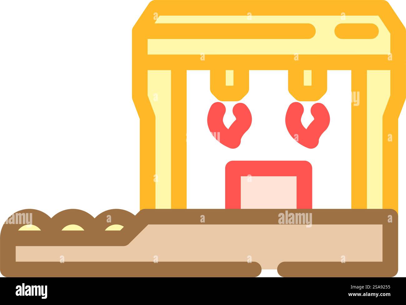 vecteur d'icône de couleur de métal de forgeron de traitement thermique. signe en métal de forgeron de traitement thermique. illustration de symbole isolé. illustration vectorielle d'icône de couleur de métal de forgeron de traitement thermique Illustration de Vecteur