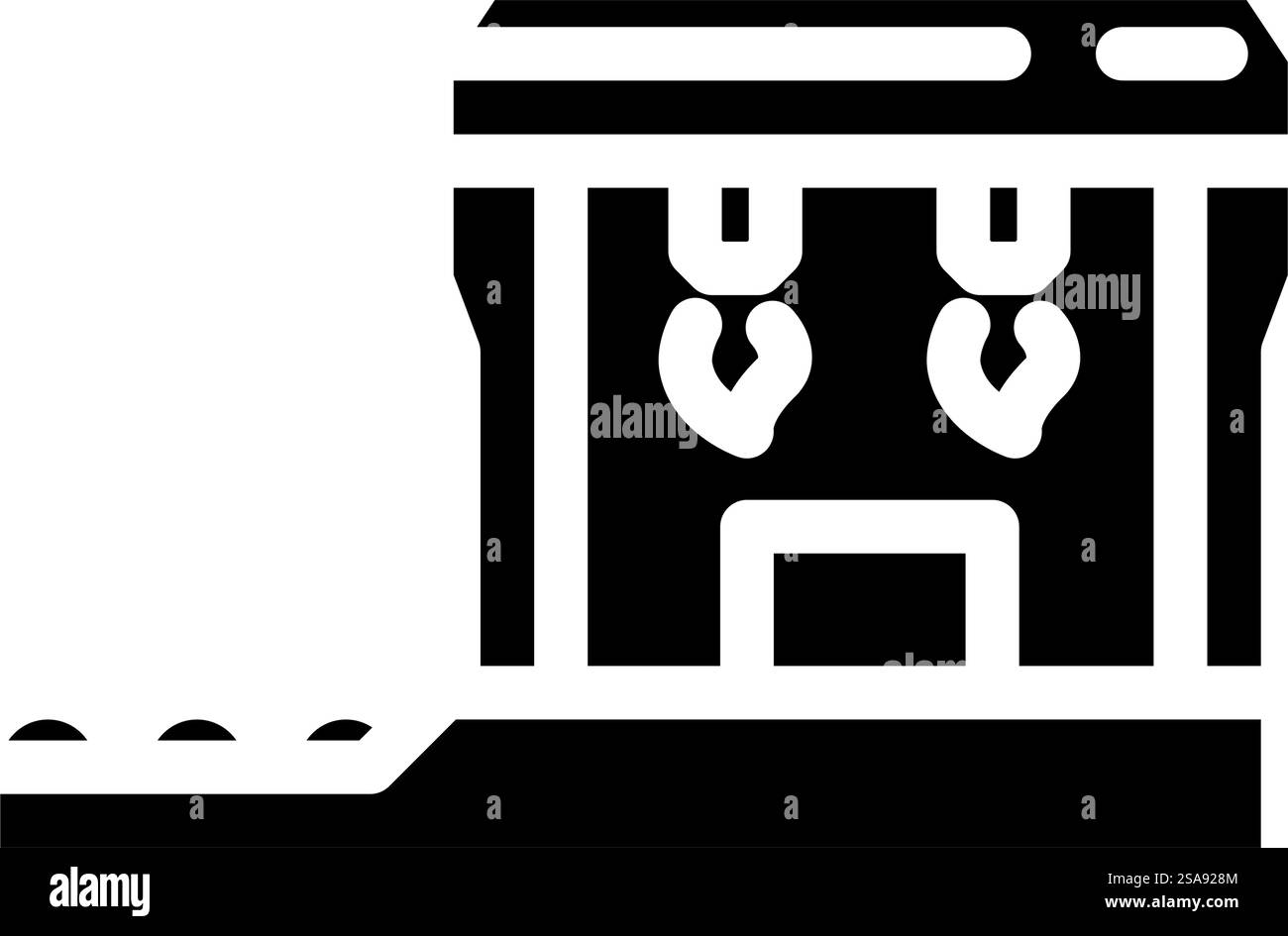 vecteur d'icône de glyphe de métal de forgeron de traitement thermique. signe en métal de forgeron de traitement thermique. illustration de symbole isolé. illustration vectorielle d'icône de glyphe en métal de forgeron de traitement thermique Illustration de Vecteur