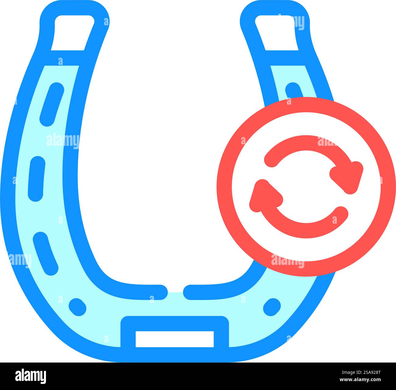 vecteur d'icône de couleur de métal de forgeron de farrier. panneau en métal de forgeron de farrier. illustration de symbole isolé. illustration vectorielle d'icône de couleur de métal de forgeron de farrier Illustration de Vecteur