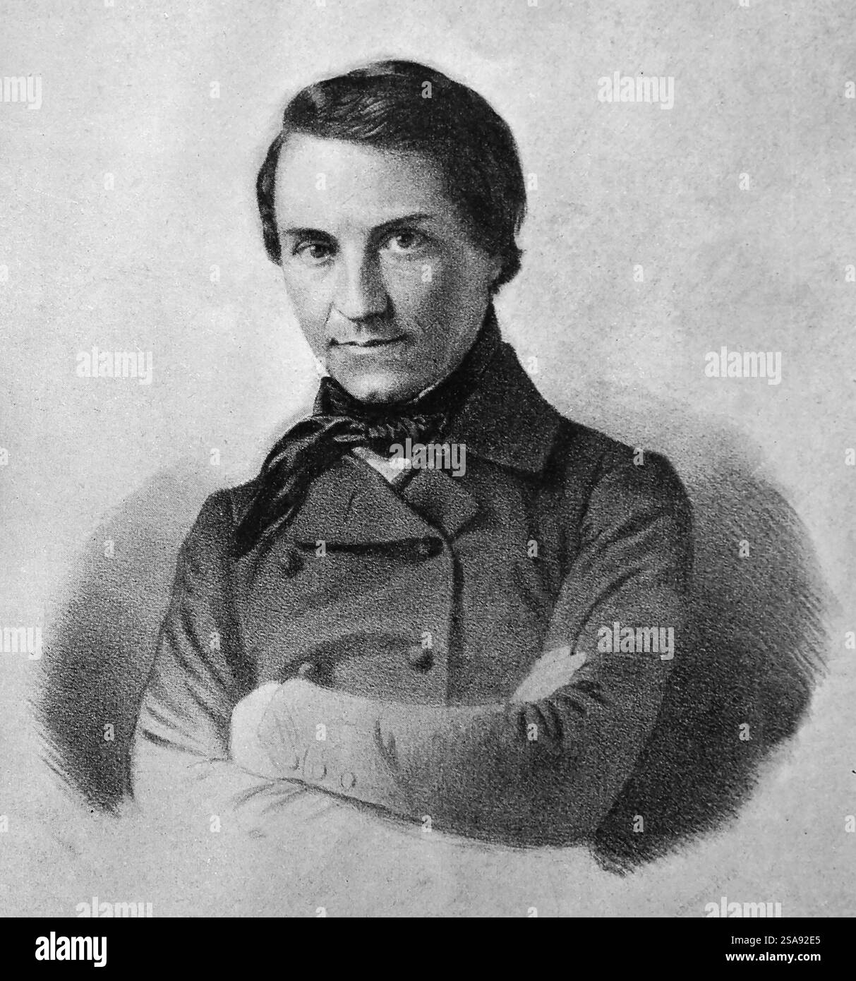 Louis Blanc (1811-1882) Politicien et historien socialiste français. Membre du gouvernement provisoire. Portrait. Banque D'Images