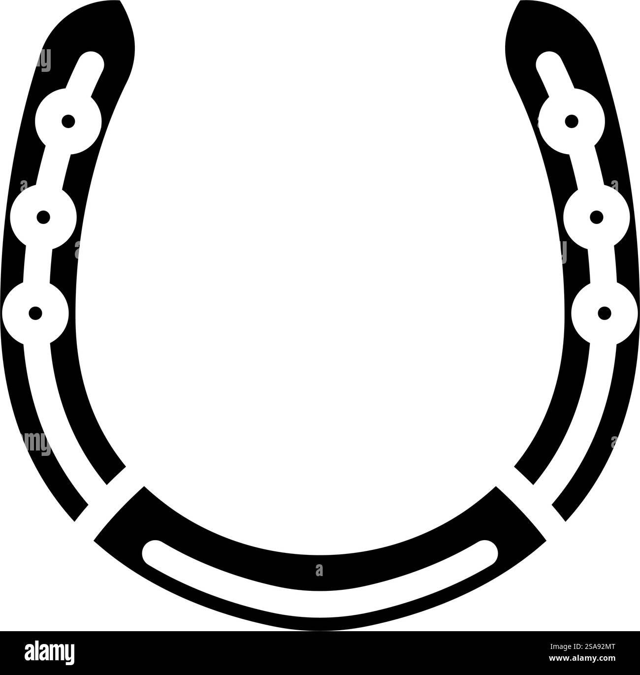 vecteur d'icône de glyphe de forgeron de fer à cheval. enseigne de forgeron pour fer à cheval. illustration de symbole isolé. illustration vectorielle d'icône de glyphe de forgeron de fer à cheval Illustration de Vecteur