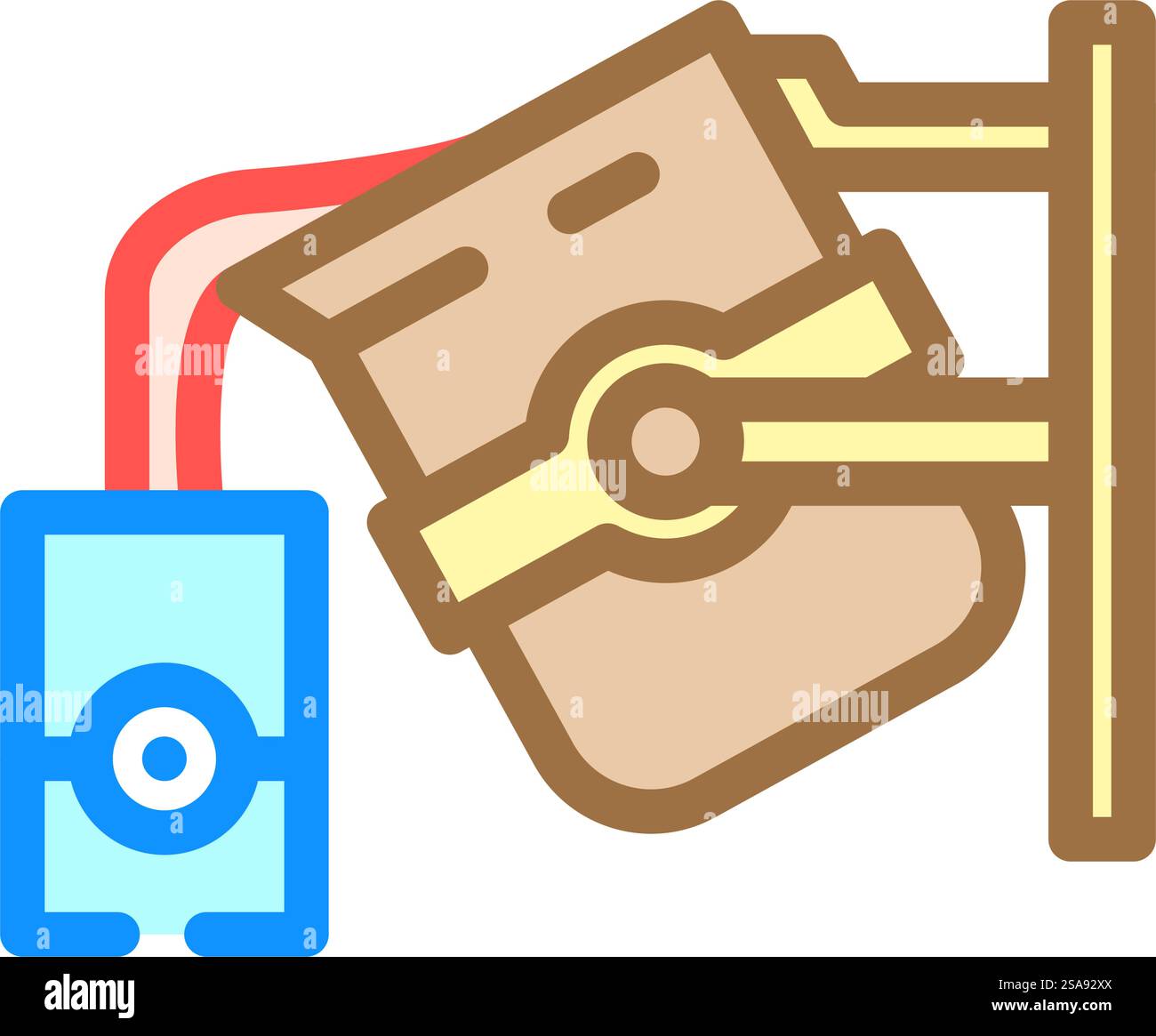 vecteur d'icône de couleur de forgeron de métal chaud. signe de forgeron en métal chaud. illustration de symbole isolé. illustration vectorielle d'icône de couleur de forgeron en métal chaud Illustration de Vecteur