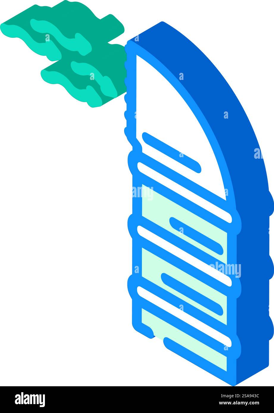 vecteur d'icône isométrique de ventilation d'admission d'air frais. signe de ventilation d'admission d'air frais. illustration de symbole isolé. illustration vectorielle d'icône isométrique de ventilation d'admission d'air frais Illustration de Vecteur