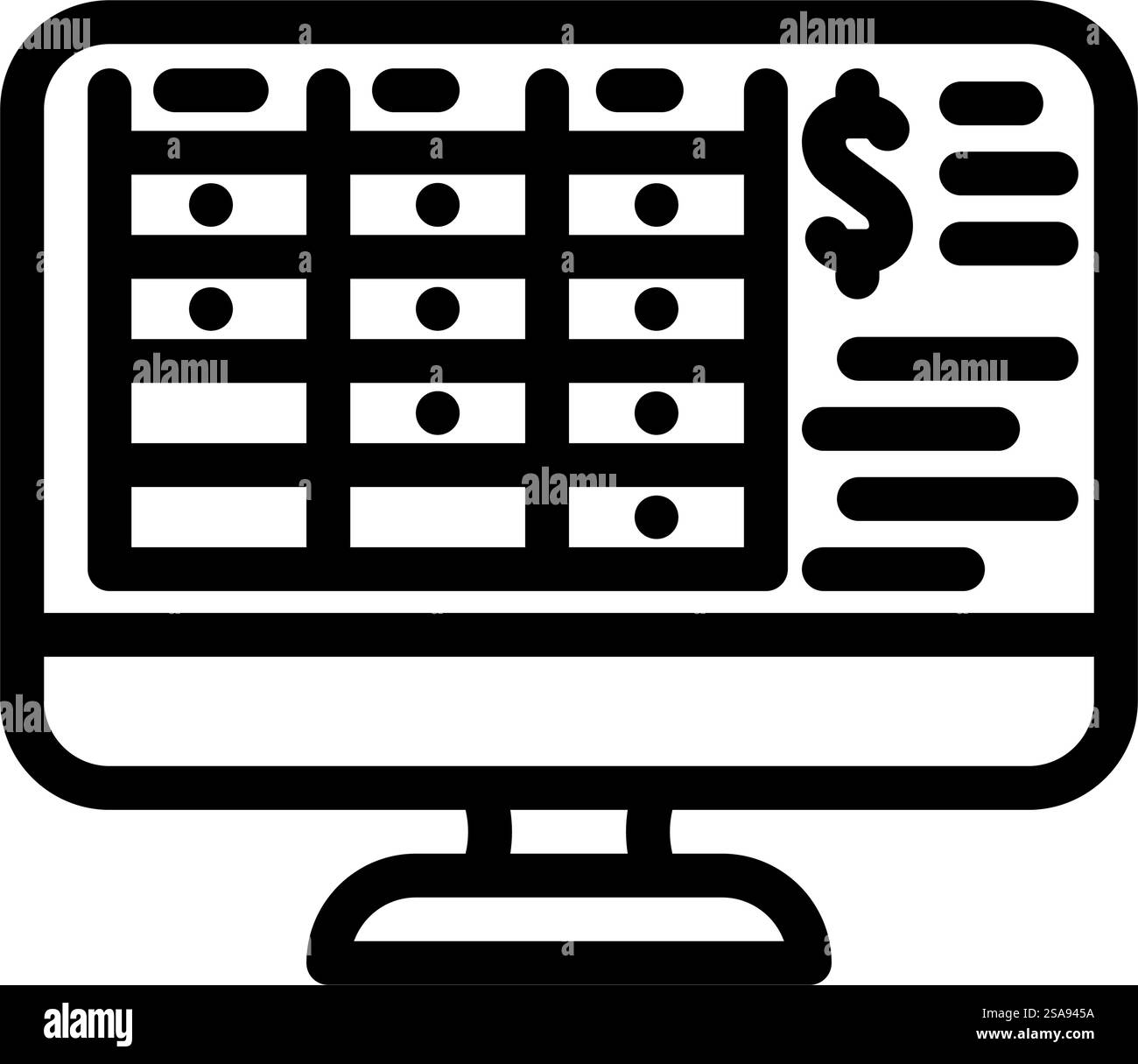vecteur d'icône de ligne d'opportunités de parrainage. signe des opportunités de parrainage. illustration noire du symbole de contour isolé. illustration vectorielle d'icône de ligne d'opportunités de parrainage Illustration de Vecteur