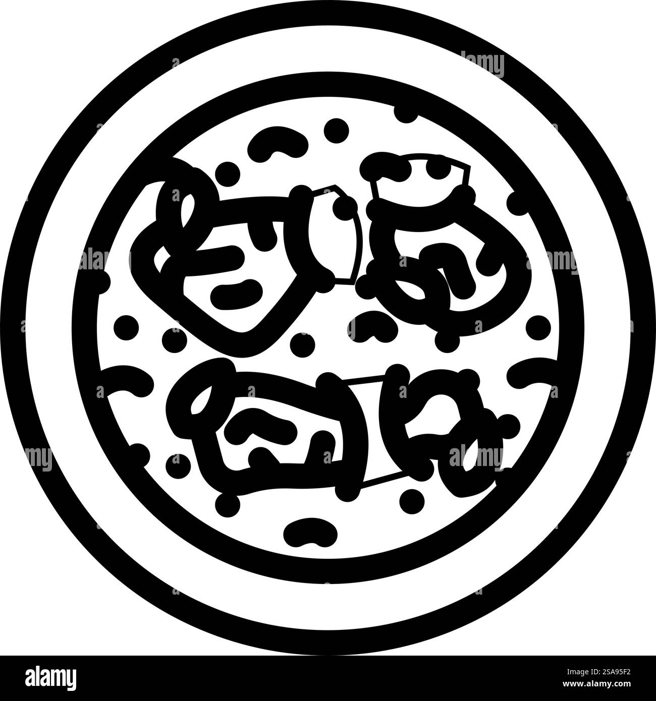 vecteur d'icône de ligne de cuisine indienne de curry vindaloo. panneau de cuisine indienne au curry vindaloo. illustration noire du symbole de contour isolé. illustration vectorielle d'icône de ligne de cuisine indienne au curry vindaloo Illustration de Vecteur