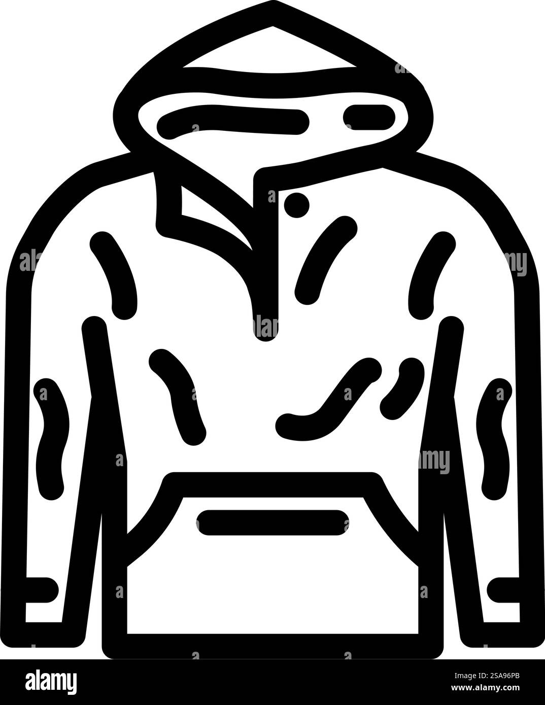 vecteur d'icône de ligne de mode de tissu de streetwear de haricot. panneau de mode en tissu de streetwear de haricot. illustration noire du symbole de contour isolé. illustration vectorielle d'icône de ligne de mode de tissu de streetwear de haricot Illustration de Vecteur