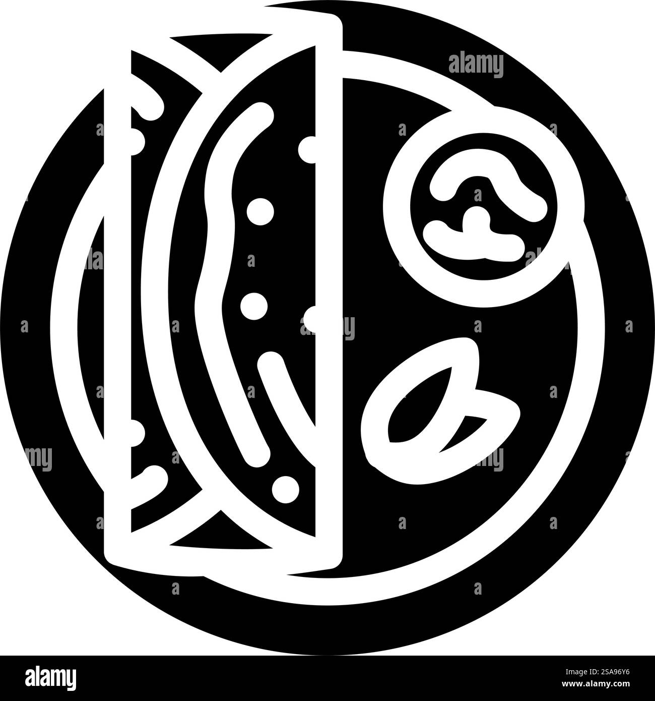 vecteur d'icône de glyphe de cuisine indienne dosas. dosas signe de cuisine indienne. illustration de symbole isolé. dosas cuisine indienne illustration vectorielle d'icône de glyphe Illustration de Vecteur