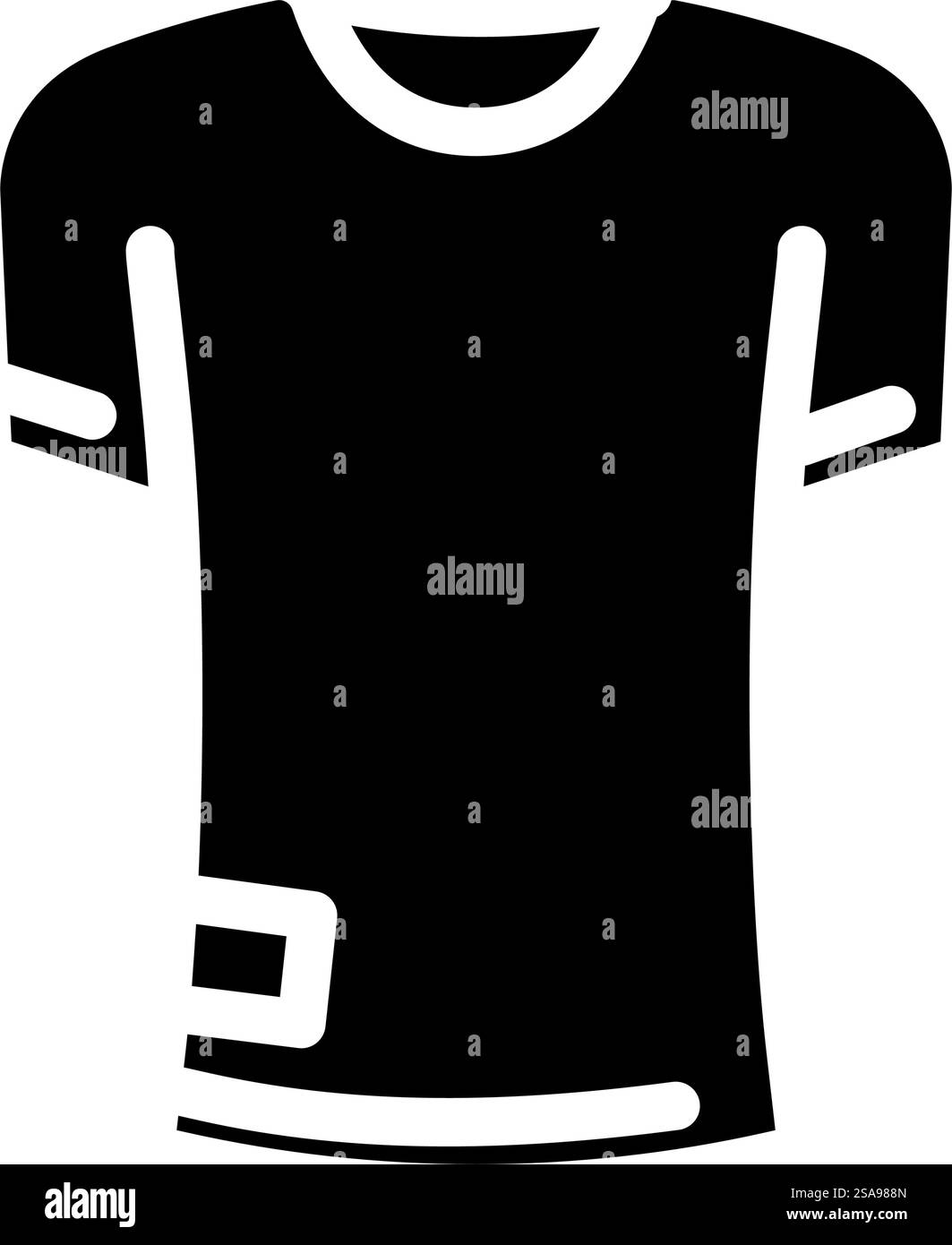 vecteur d'icône de glyphe de mode en tissu streetwear long tee. long tee-shirt streetwear tissu signe de mode. illustration de symbole isolé. long tee streetwear tissu mode glyphe icône illustration vectorielle Illustration de Vecteur