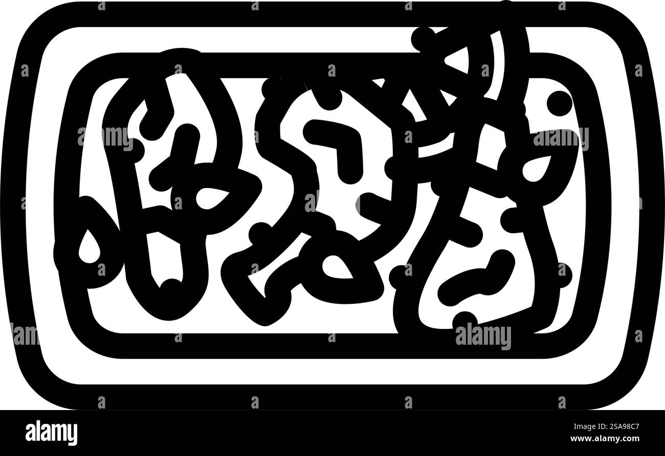 vecteur d'icône de ligne de cuisine indienne de poulet tandoori. panneau de cuisine indienne au poulet tandoori. illustration noire du symbole de contour isolé. illustration vectorielle d'icône de ligne de cuisine indienne de poulet tandoori Illustration de Vecteur
