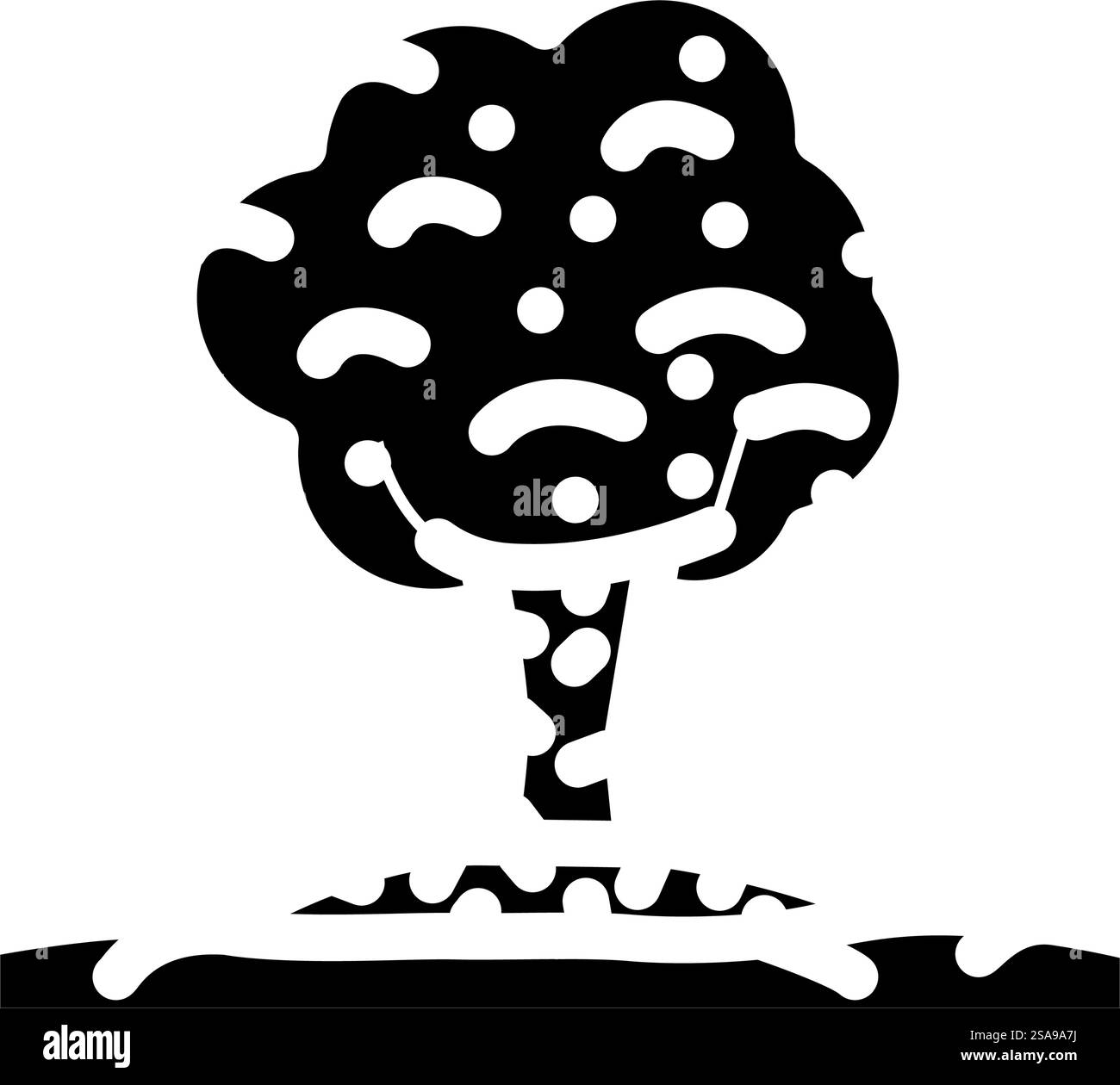 vecteur d'icône de glyphe de jardinage urbain de paillage. panneau de paillage pour jardinage urbain. illustration de symbole isolé. illustration vectorielle d'icône de glyphe de jardinage urbain de paillis Illustration de Vecteur