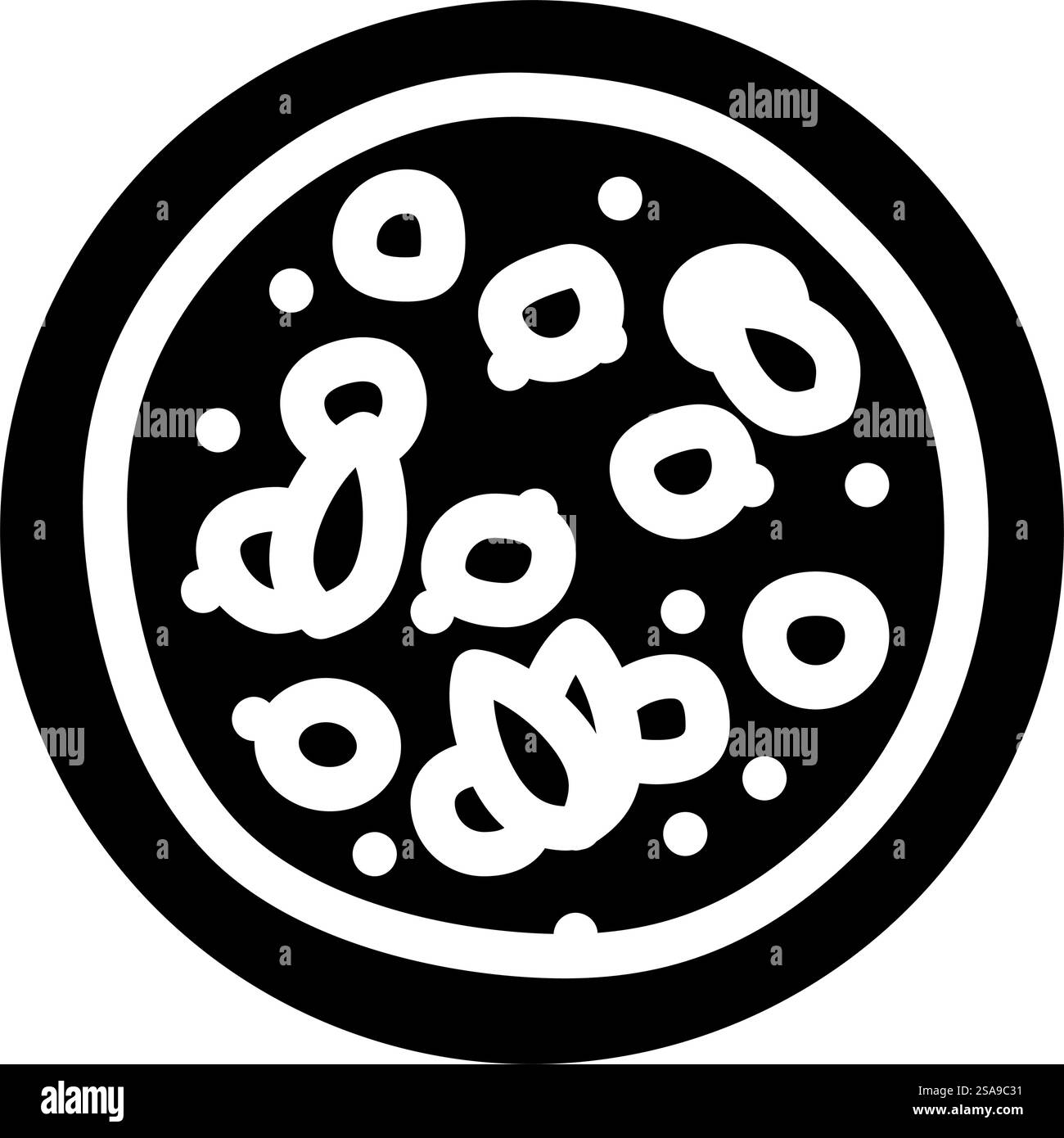 vecteur d'icône de glyphe de cuisine indienne chana masala. chana masala signe de cuisine indienne. illustration de symbole isolé. illustration vectorielle d'icône de glyphe de cuisine indienne chana masala Illustration de Vecteur