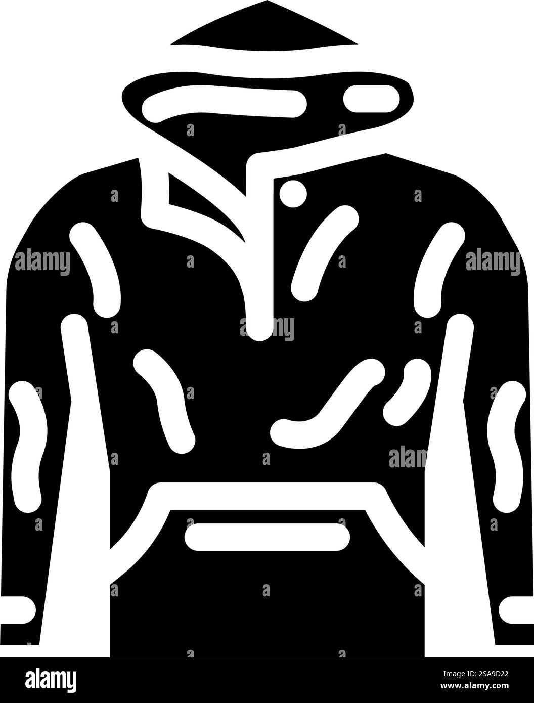 vecteur d'icône de glyphe de mode de tissu de streetwear de haricot. panneau de mode en tissu de streetwear de haricot. illustration de symbole isolé. illustration vectorielle d'icône de glyphe de mode en tissu de haricot streetwear Illustration de Vecteur