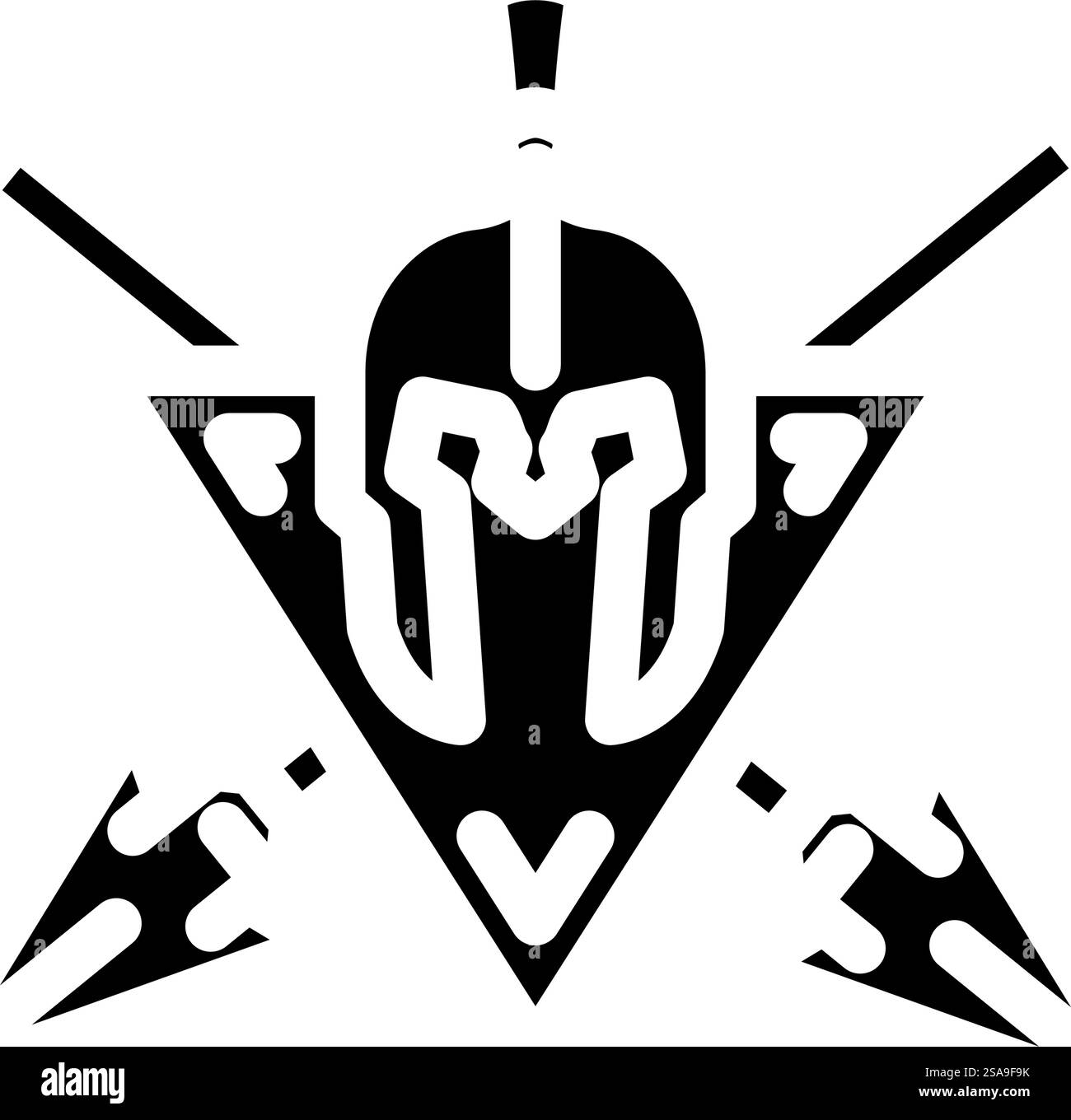vecteur d'icône de glyphe de soldat antique badge. badge ancien signe de soldat. illustration de symbole isolé. badge antique soldier glyphe icône illustration vectorielle Illustration de Vecteur