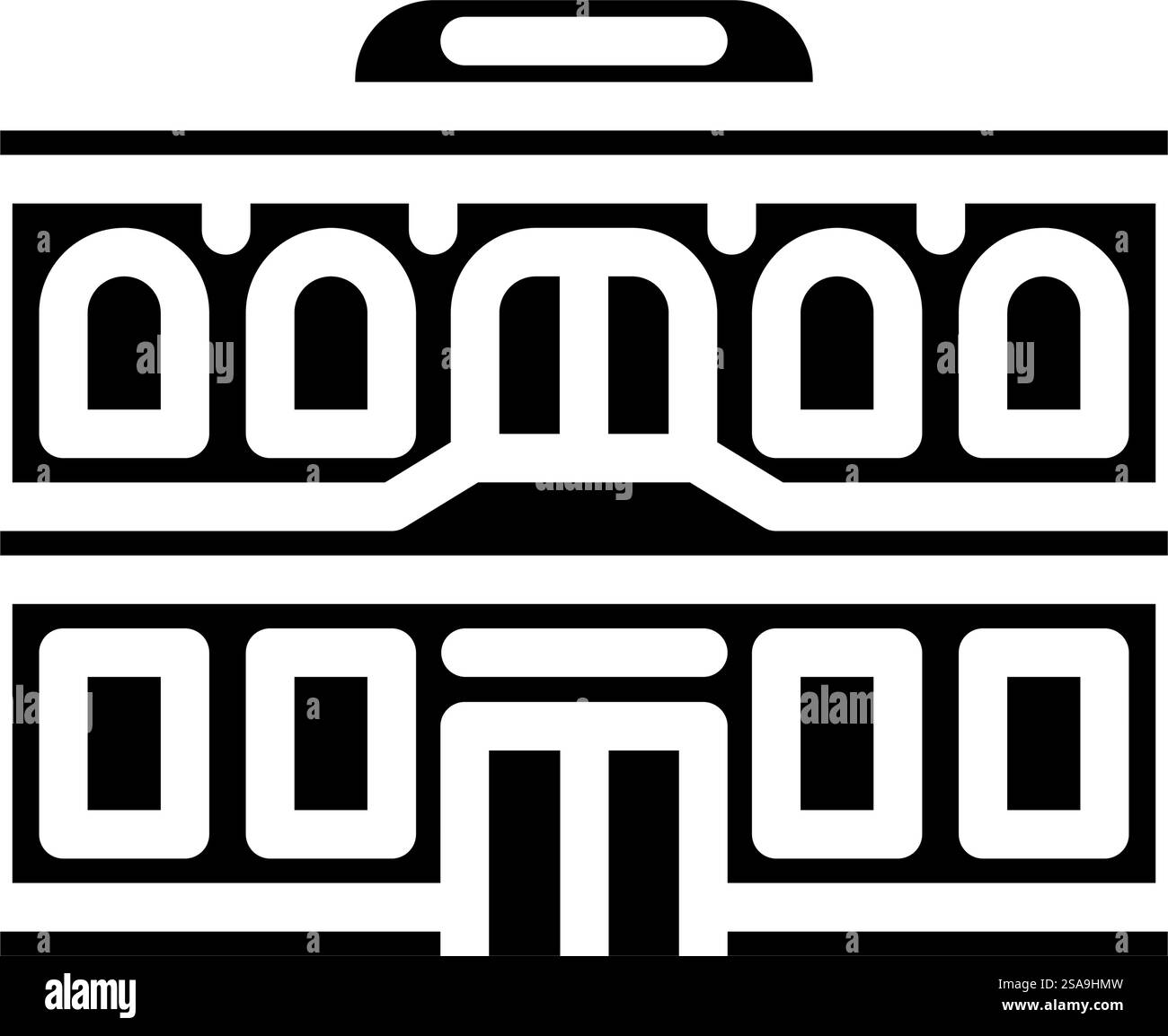 vecteur d'icône de glyphe de bâtiment de banque d'affaires. enseigne de bâtiment de banque d'affaires. illustration de symbole isolé. illustration vectorielle d'icône de glyphe de bâtiment de banque d'affaires Illustration de Vecteur