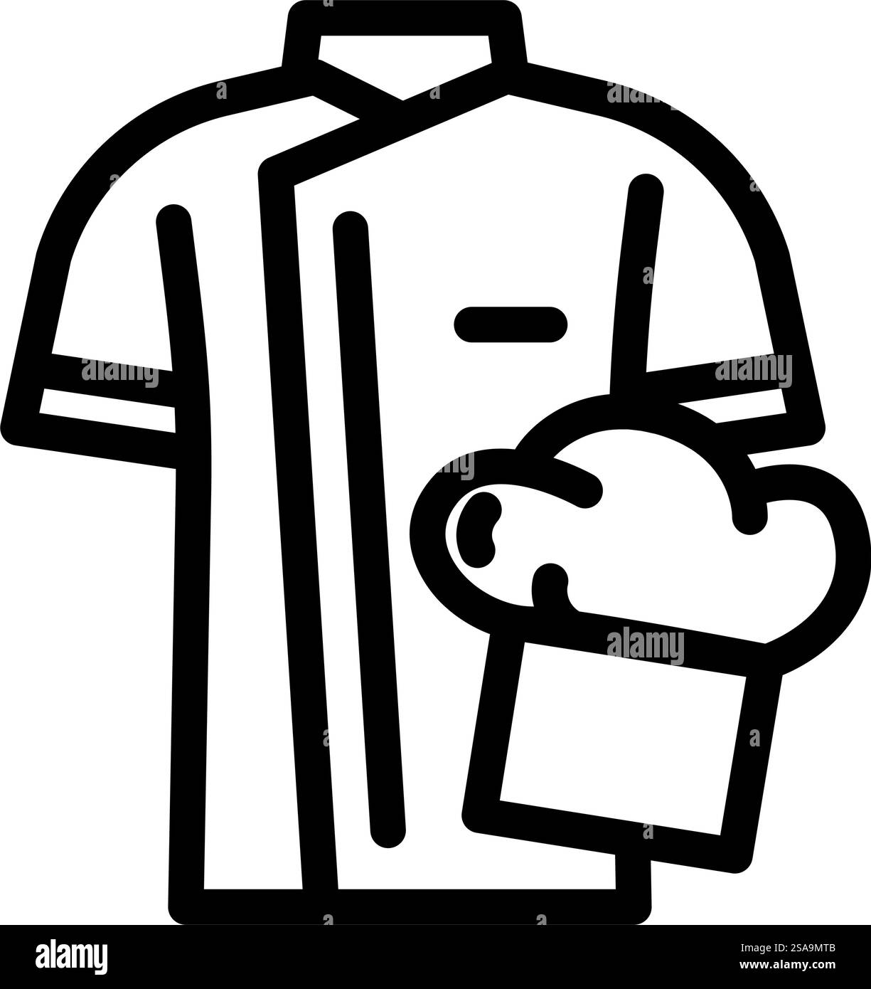 vecteur d'icône de ligne de restaurant uniforme de chef. enseigne de restaurant uniforme du chef. illustration noire du symbole de contour isolé. illustration vectorielle d'icône de ligne de restaurant uniforme de chef Illustration de Vecteur vecteur d'icône de ligne de restaurant uniforme de chef. enseigne de restaurant uniforme du chef. illustration noire du symbole de contour isolé. illustration vectorielle d'icône de ligne de restaurant uniforme de chef Illustration de Vecteur