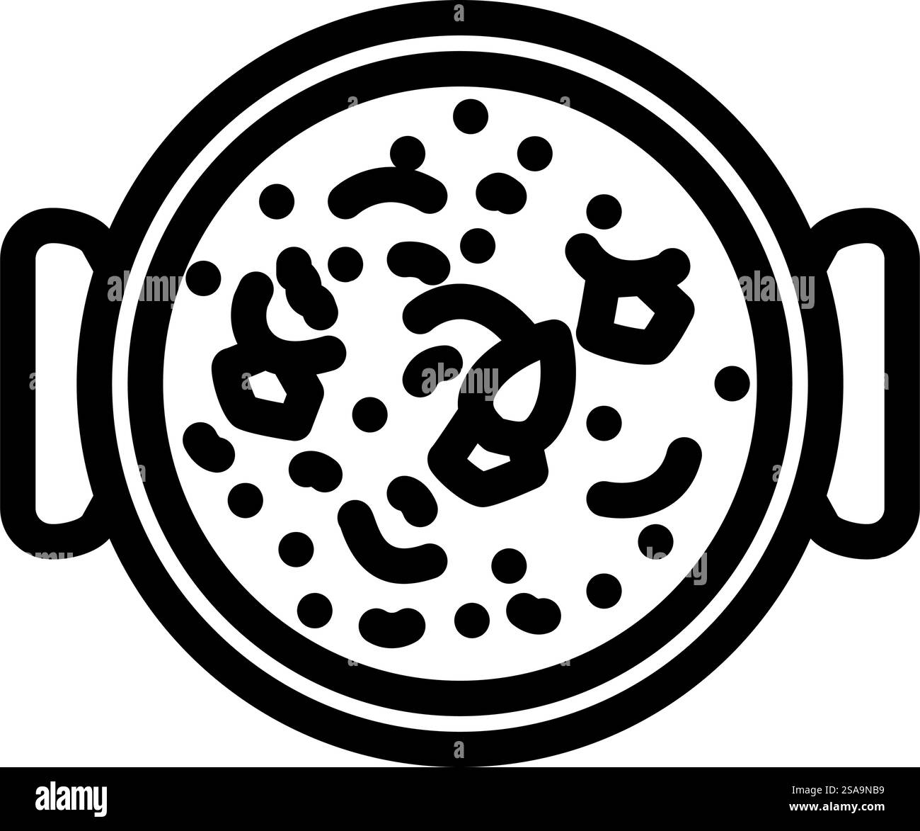 faire la soupe maison vecteur d'icône de ligne d'automne. faire la soupe maison signe d'automne. illustration noire du symbole de contour isolé. faire une soupe maison illustration vectorielle d'icône de ligne d'automne Illustration de Vecteur