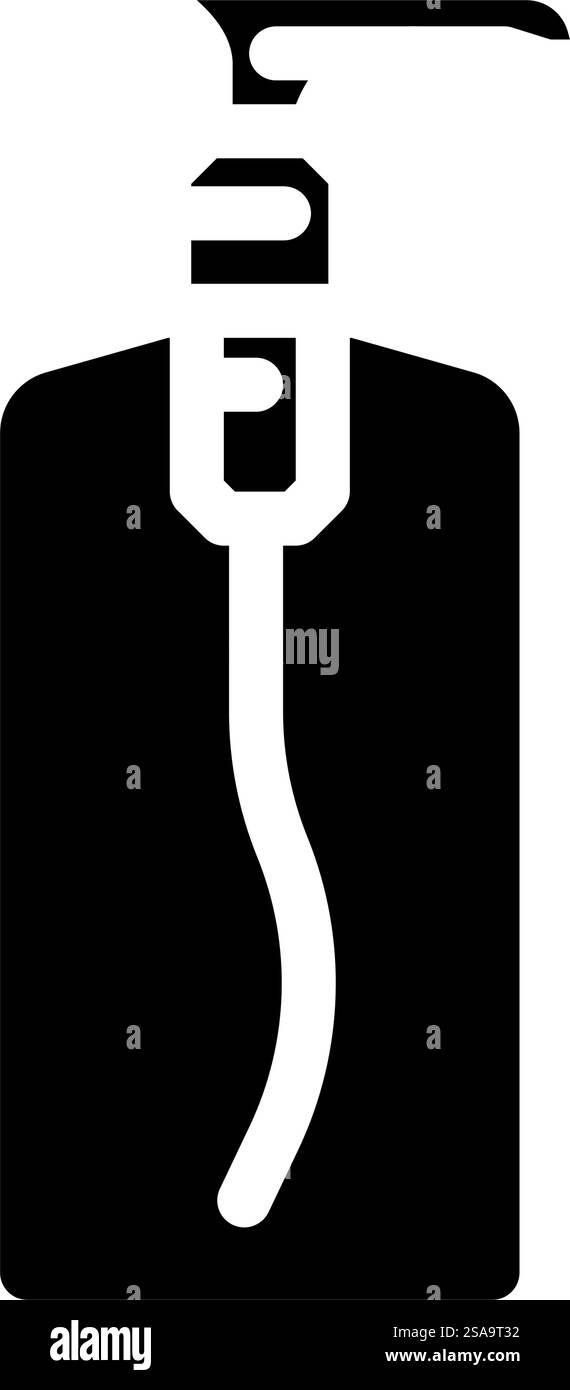 vecteur d'icône de glyphe de paquet en verre de bouteille de lotion. panneau d'emballage en verre pour bouteille de lotion. illustration de symbole isolé. illustration vectorielle d'icône de glyphe de paquet de bouteille de lotion Illustration de Vecteur