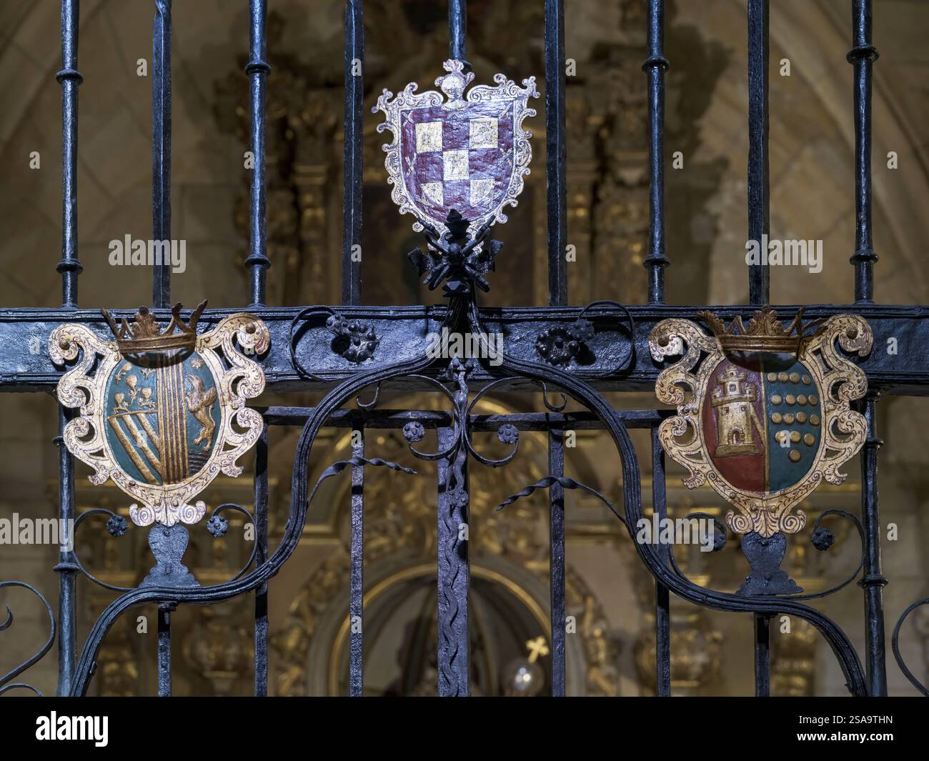 Murcie, Espagne - L'église Cathédrale Sainte-Marie. Banque D'Images