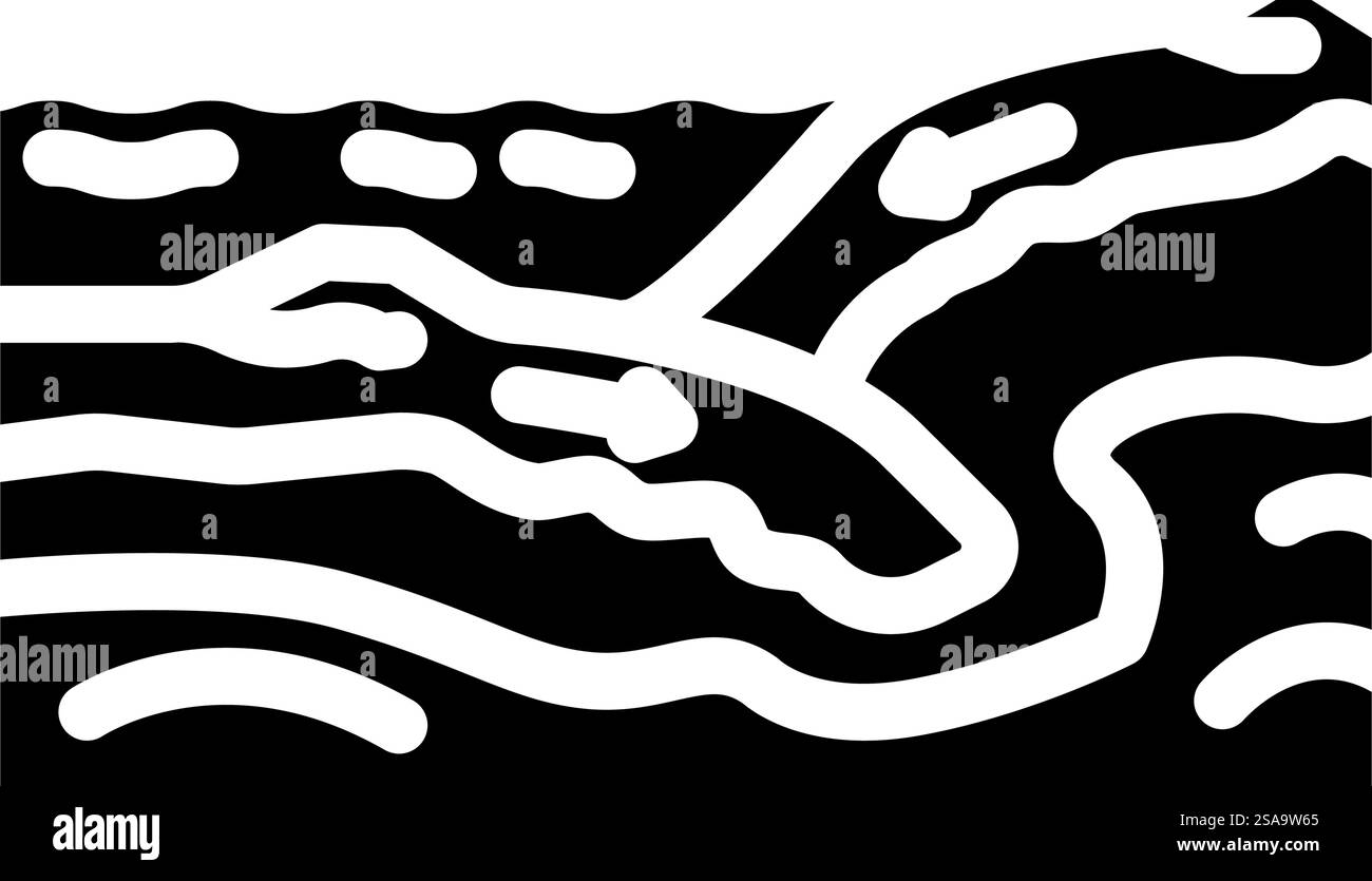 vecteur d'icône de glyphe mystère non résolu de tectonique de plaque. plaque tectonique signe mystère non résolu. illustration de symbole isolé. plaque tectonique illustration vectorielle d'icône de glyphe mystère non résolue Illustration de Vecteur