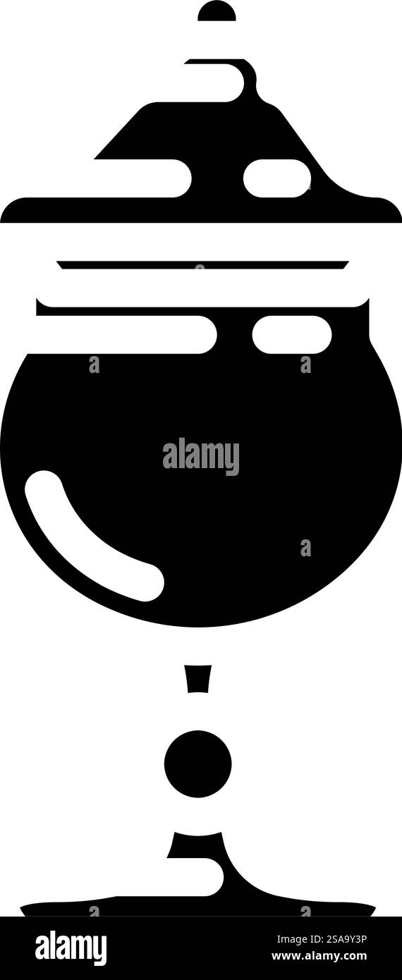 vecteur d'icône de glyphe de paquet de verre de pot d'apothicaire. affiche d'emballage en verre pour bocal d'apothicaire. illustration de symbole isolé. illustration vectorielle d'icône de glyphe de paquet de verre de pot d'apothicaire Illustration de Vecteur