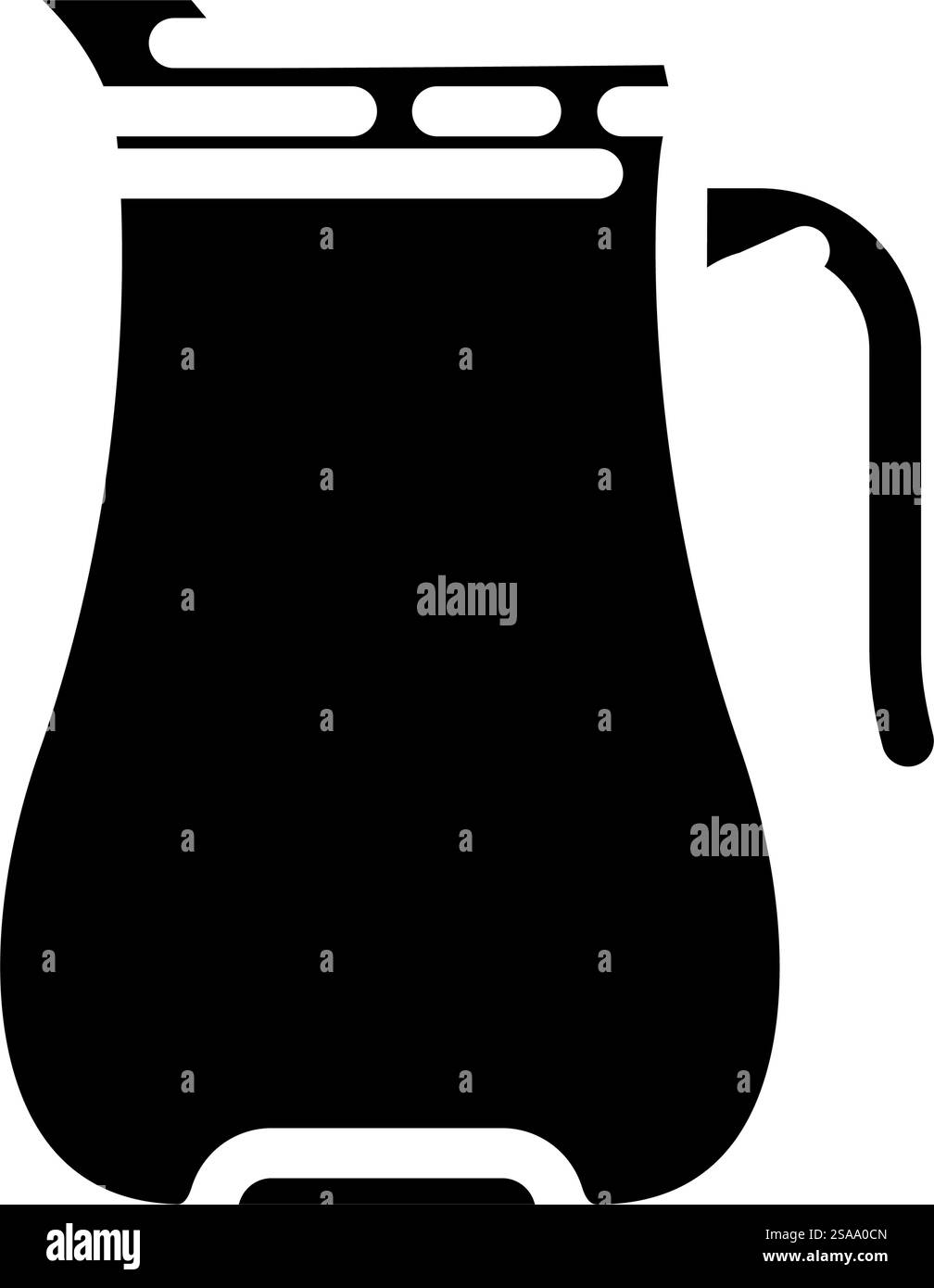 vecteur d'icône de glyphe de paquet de verre jug. affiche contenant un emballage de verre de pichet. illustration de symbole isolé. illustration vectorielle d'icône de glyphe de paquet de verre de carafe Illustration de Vecteur