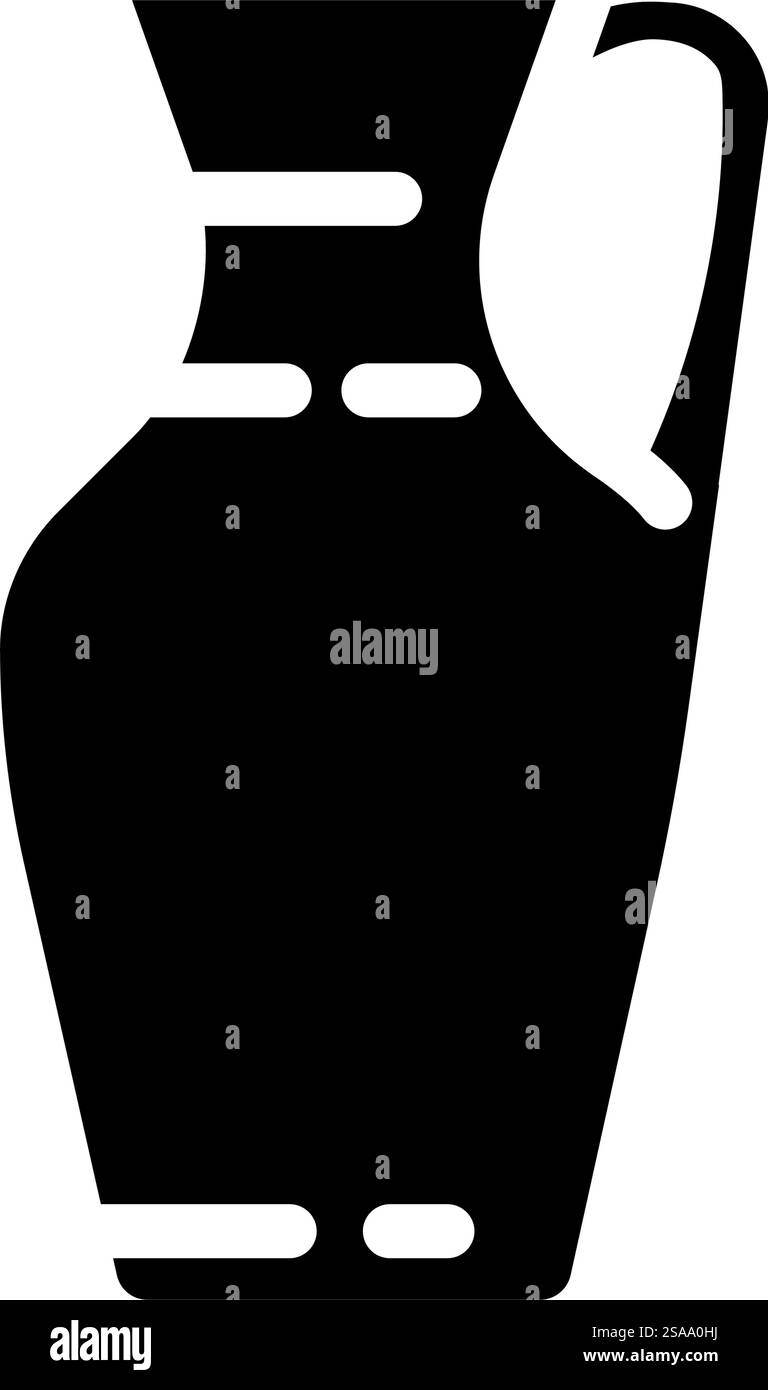 vecteur d'icône de glyphe de paquet de verre de carafe. panneau d'emballage de verre de la carafe. illustration de symbole isolé. illustration vectorielle d'icône de glyphe de paquet de verre de carafe Illustration de Vecteur
